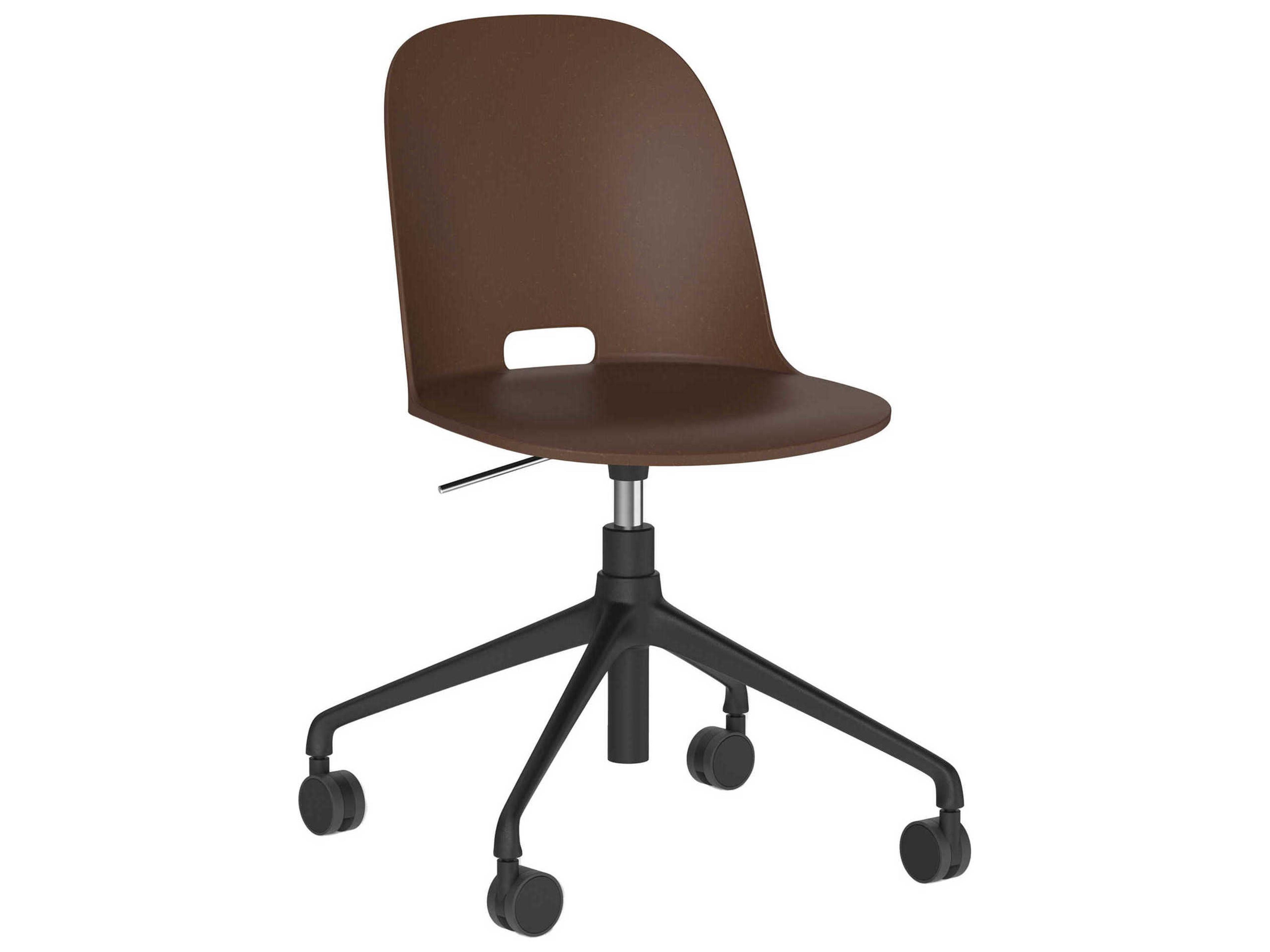 Emeco Alfi Work By Jasper Morrison Brown Adjustable Swivel Computer Office Chair