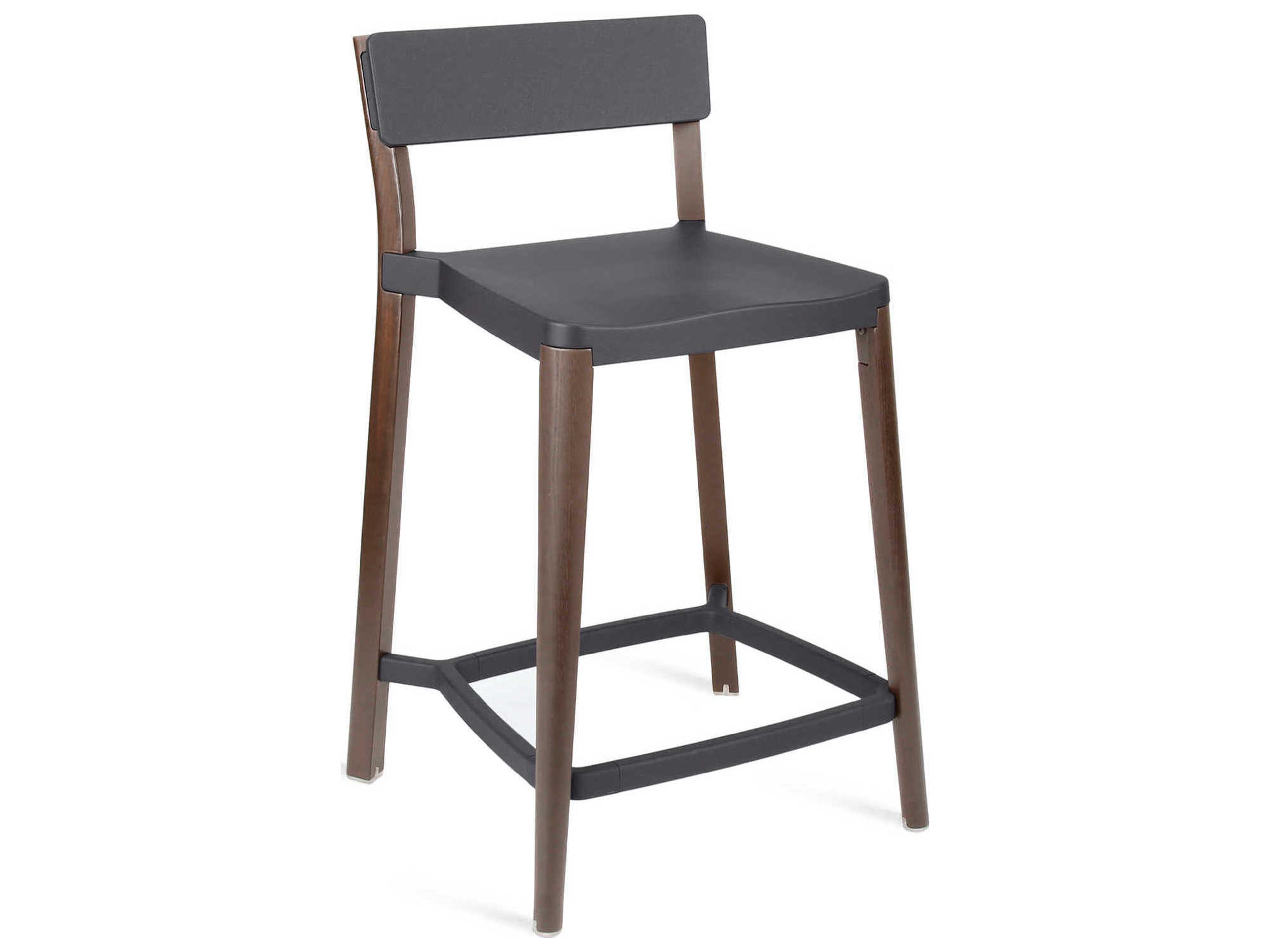 Emeco Lancaster By Michael Young Solid Wood Counter Stool