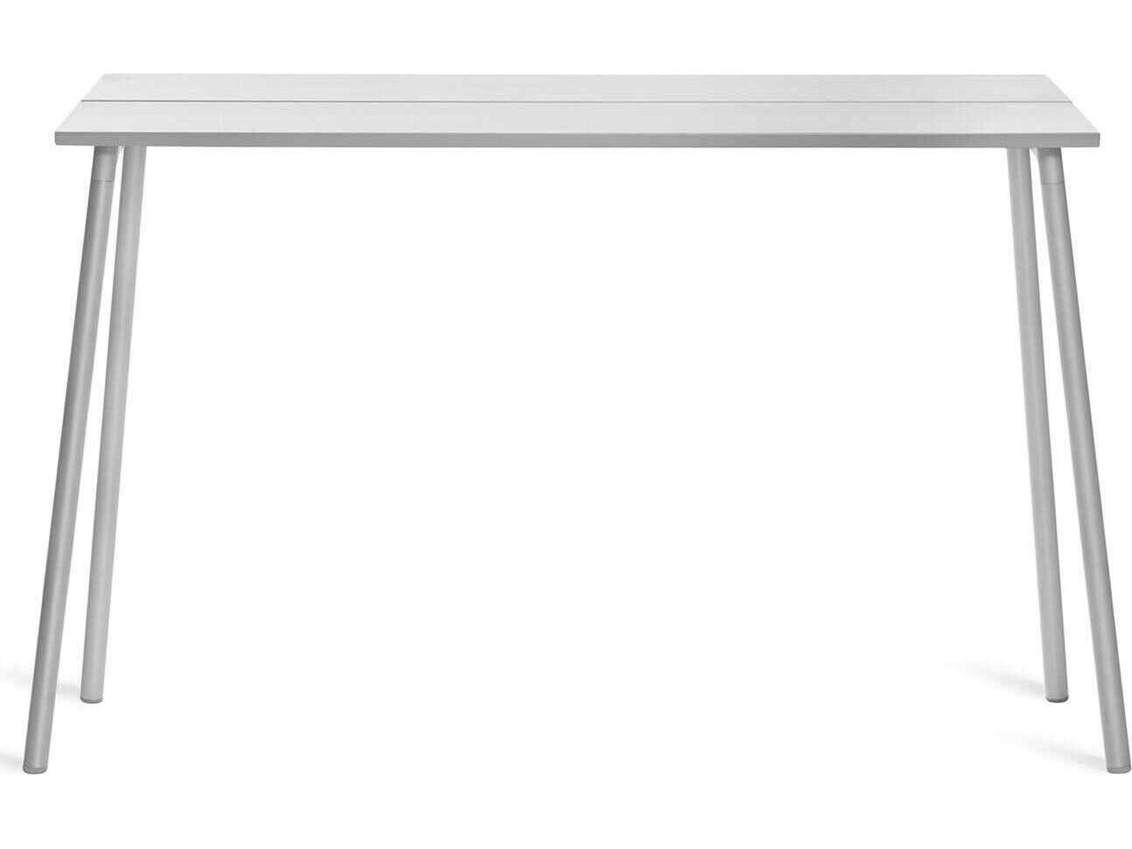 Emeco Run By Sam Hecht And Kim Colin Clear Anodized Rectangular Metal Bar Table