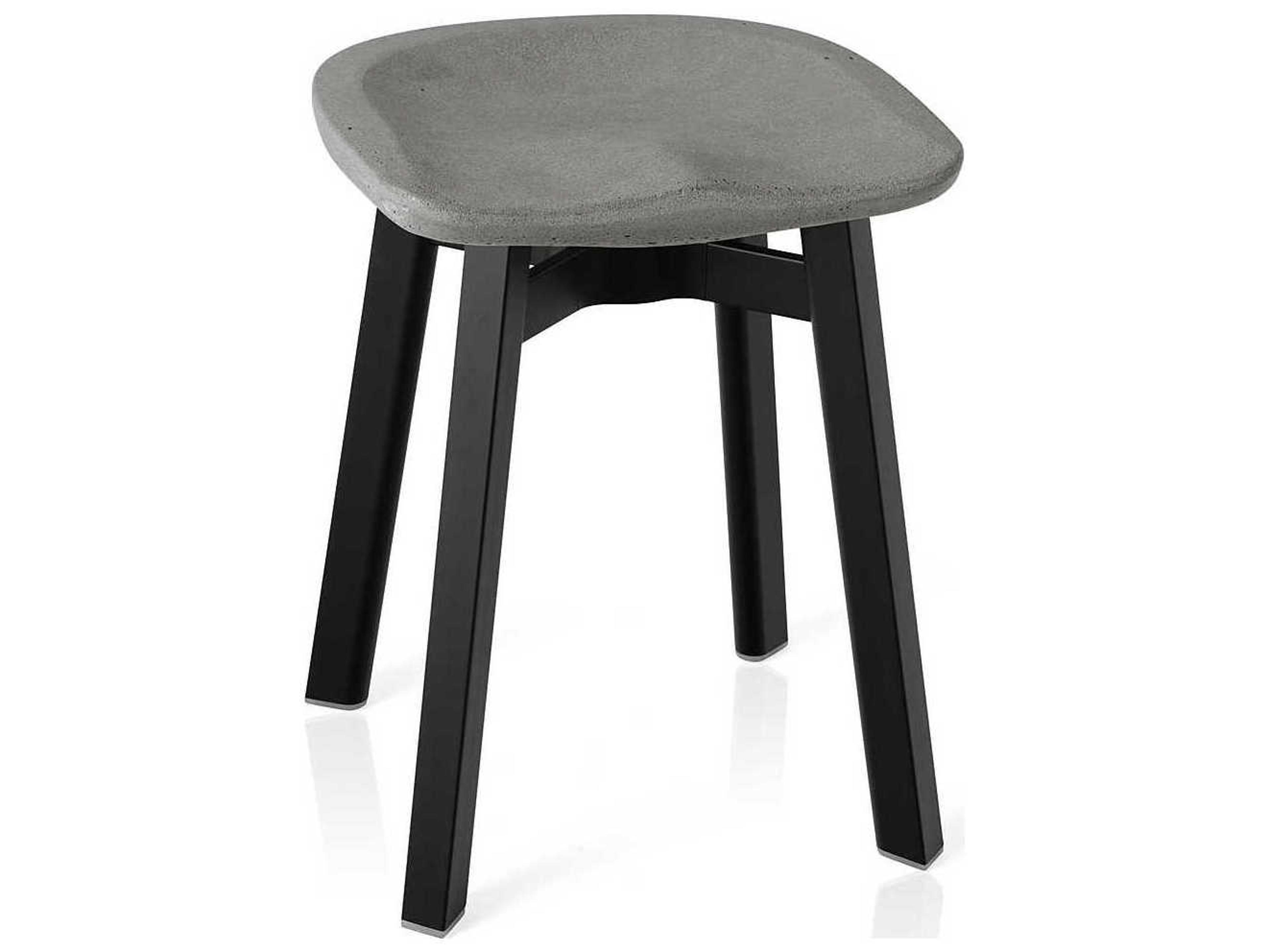 Emeco Su By Nendo Black Brown Accent Stool