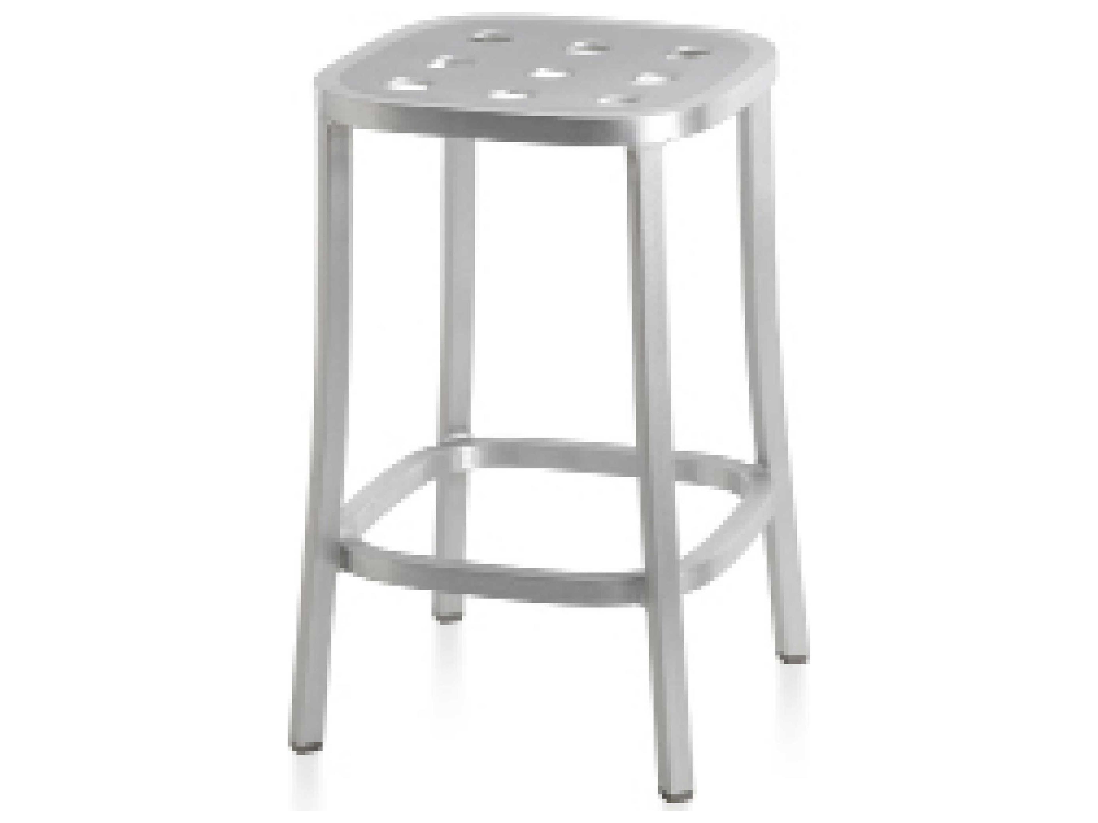 Emeco Outdoor 1 Inch By Jasper Morrison Aluminum High Counter Stool