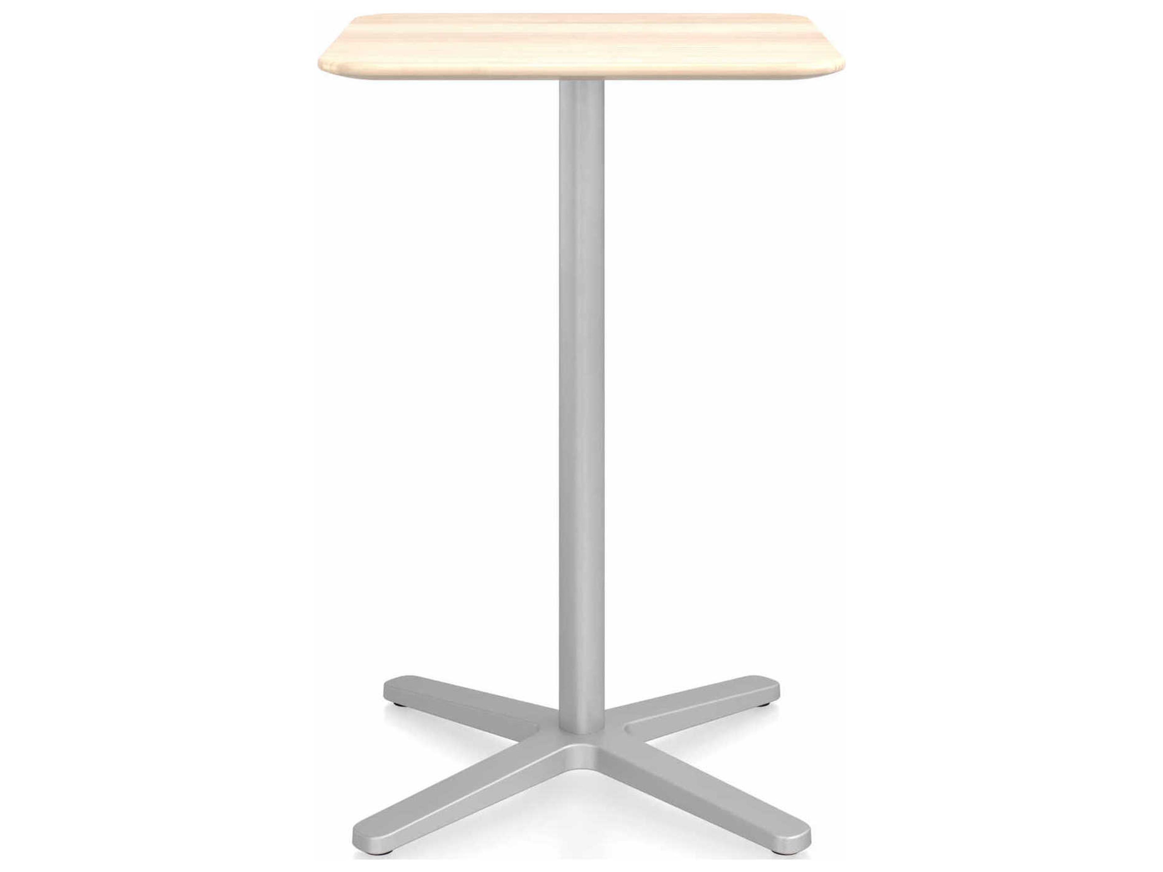 Emeco By Jasper Morrison Rectangular Outdoor Counter Table with X-Base
