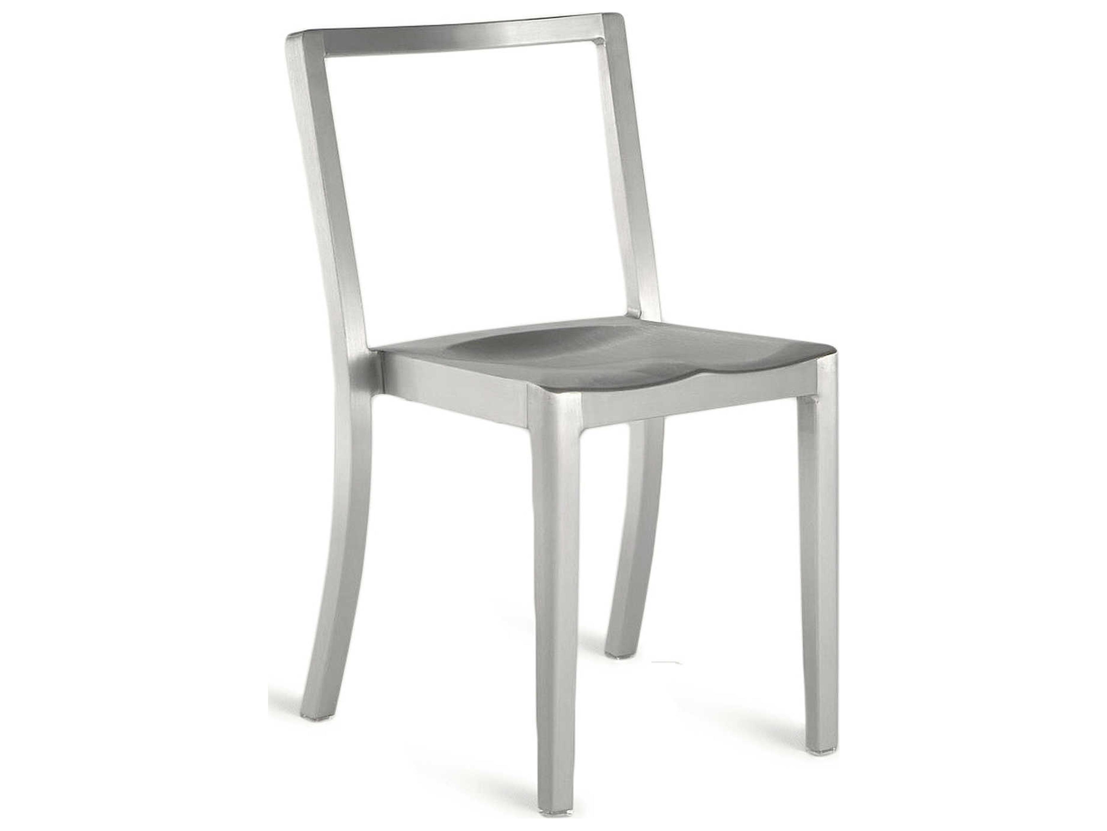 Emeco Outdoor Icon Brushed Aluminum Dining Side Chair