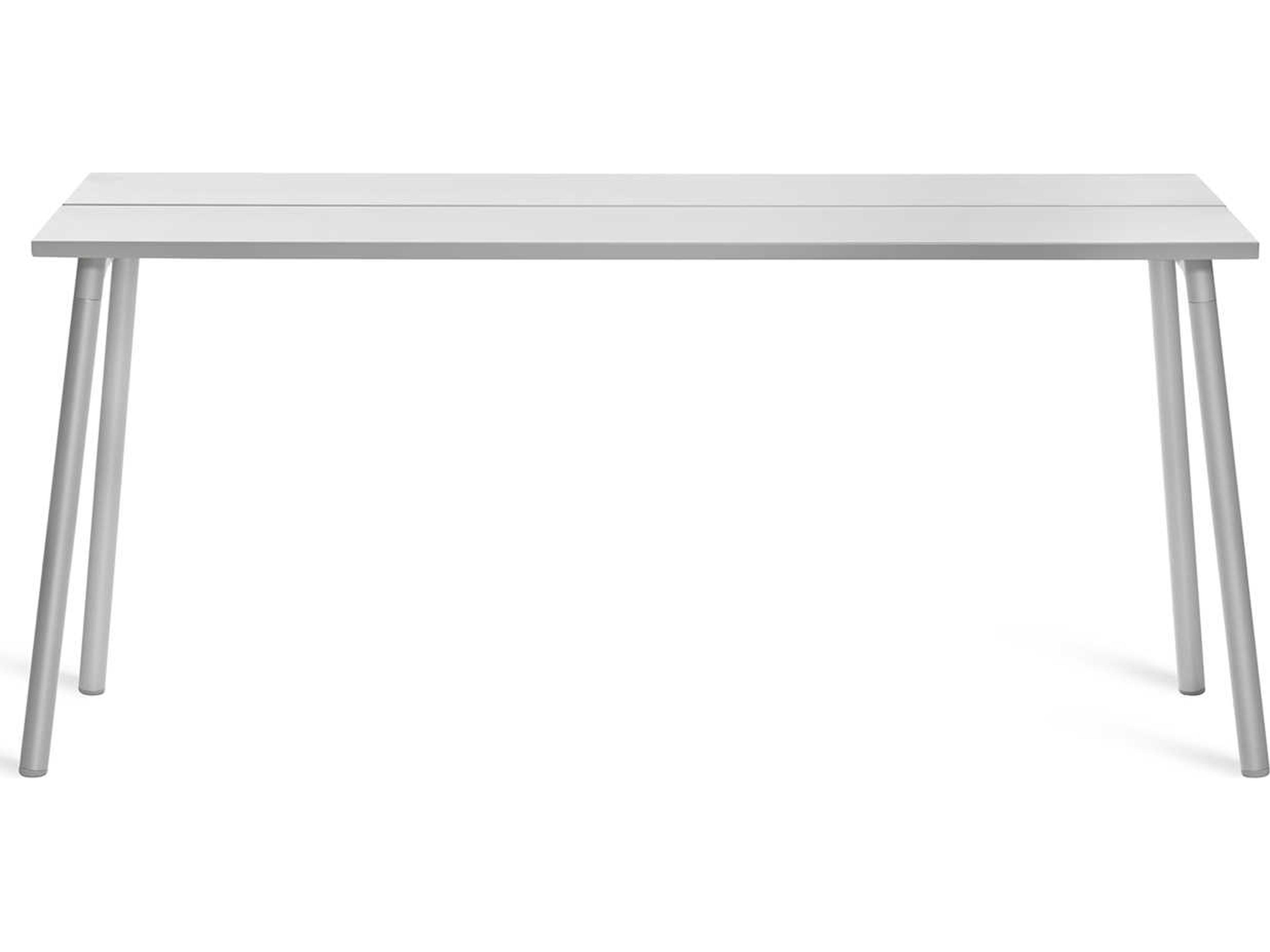 Emeco Outdoor Run By Sam Hecht And Kim Colin Aluminum Clear Anodized Rectangular Console Table