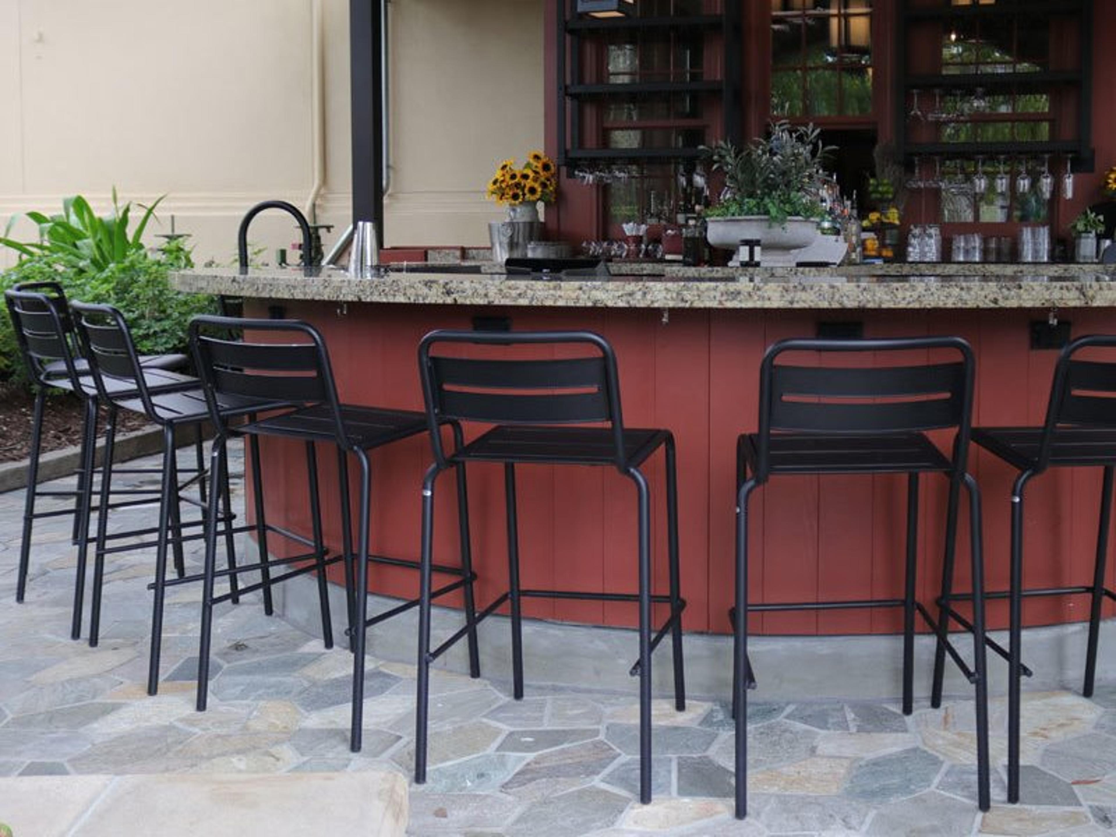 EMU Star Steel Patio Bar Stool Set