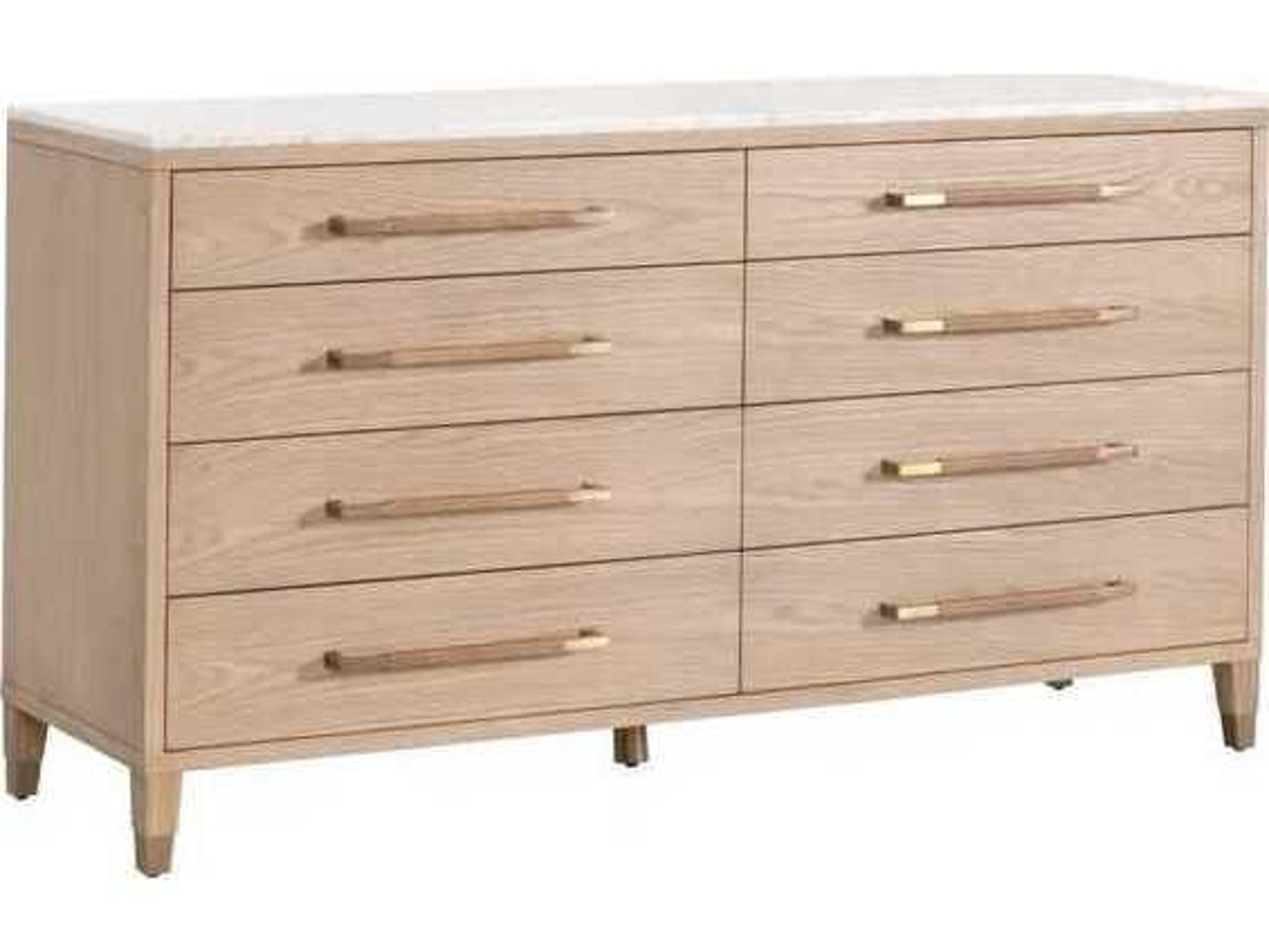 Luxecor Respite Natural Oak Wood Double Dresser