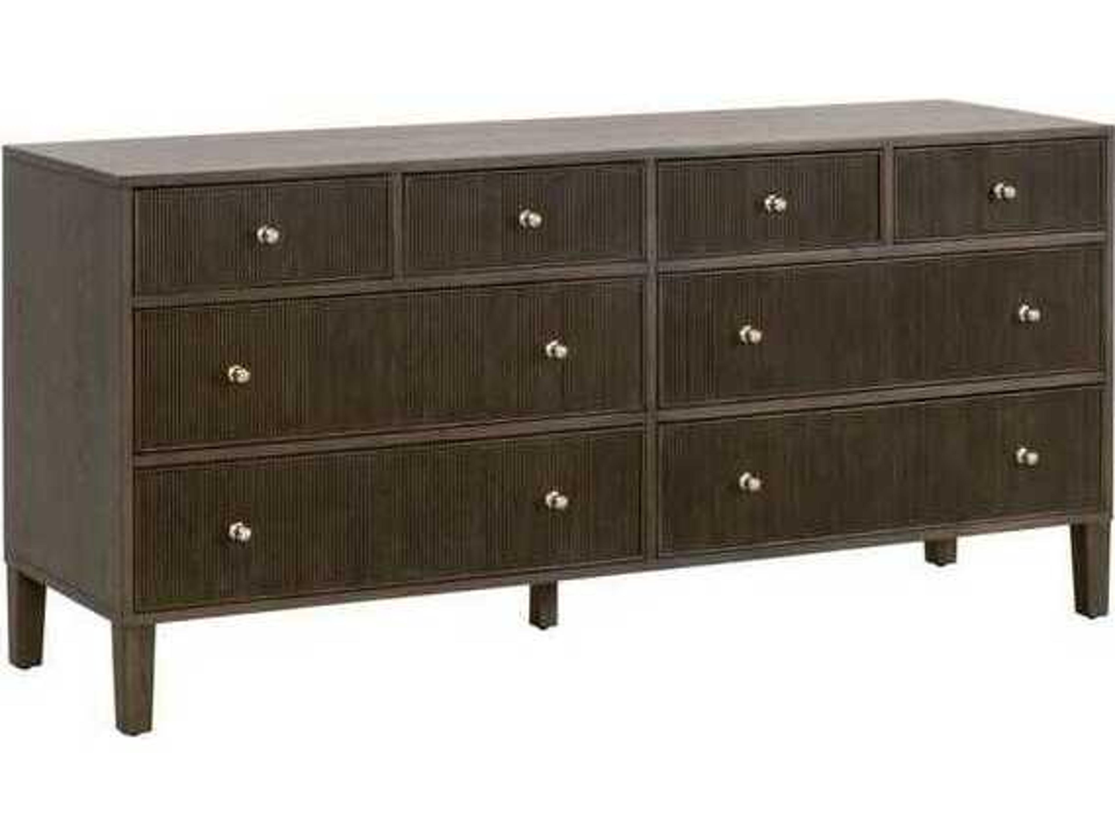 Essentials for Living Bronze Bay Oak Wood Double Dresser