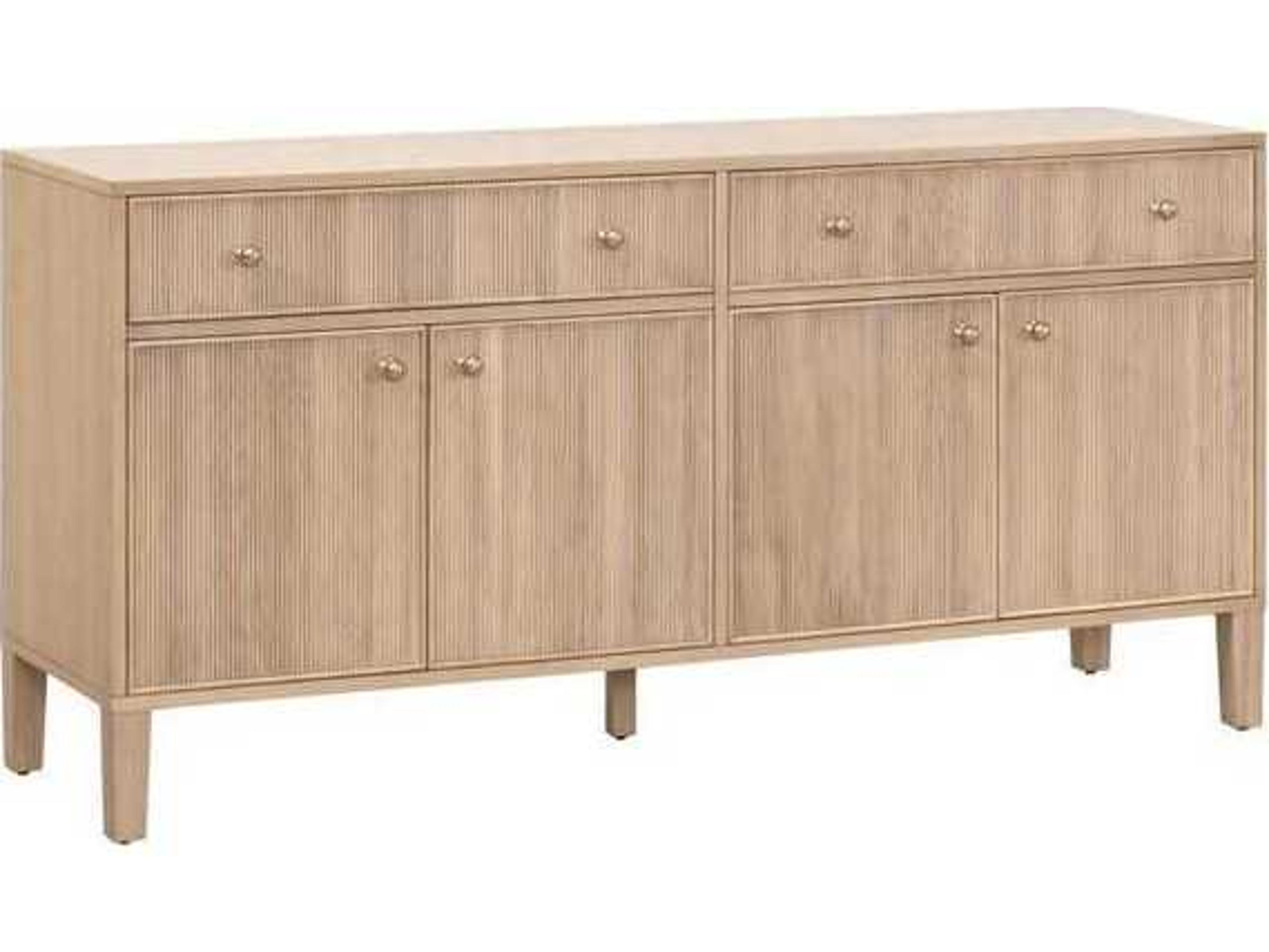 Essentials for Living Bronze Bay 63" Oak Wood Natural Sideboard