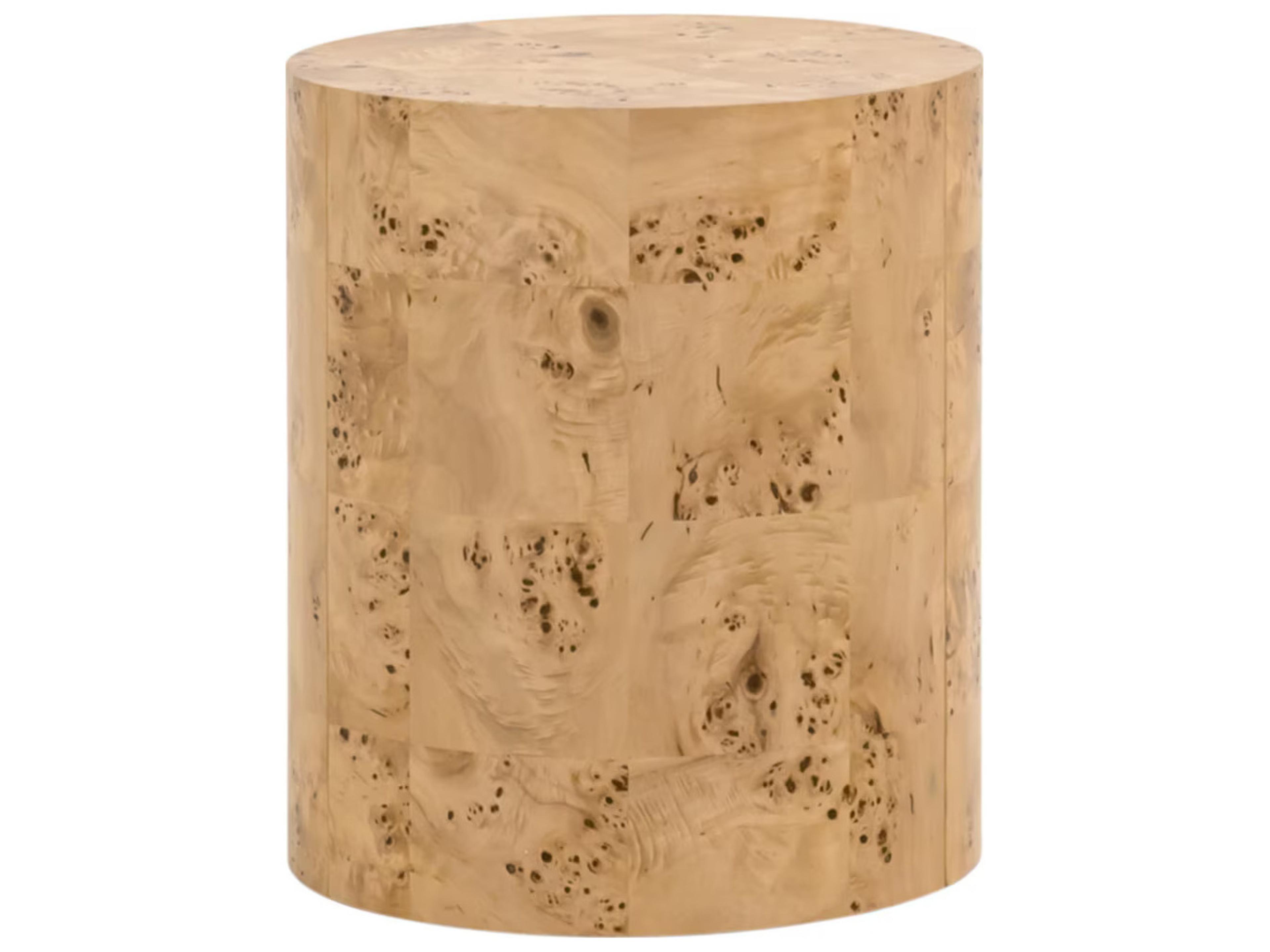 Essentials for Living Bronze Bay Round Wood End Table