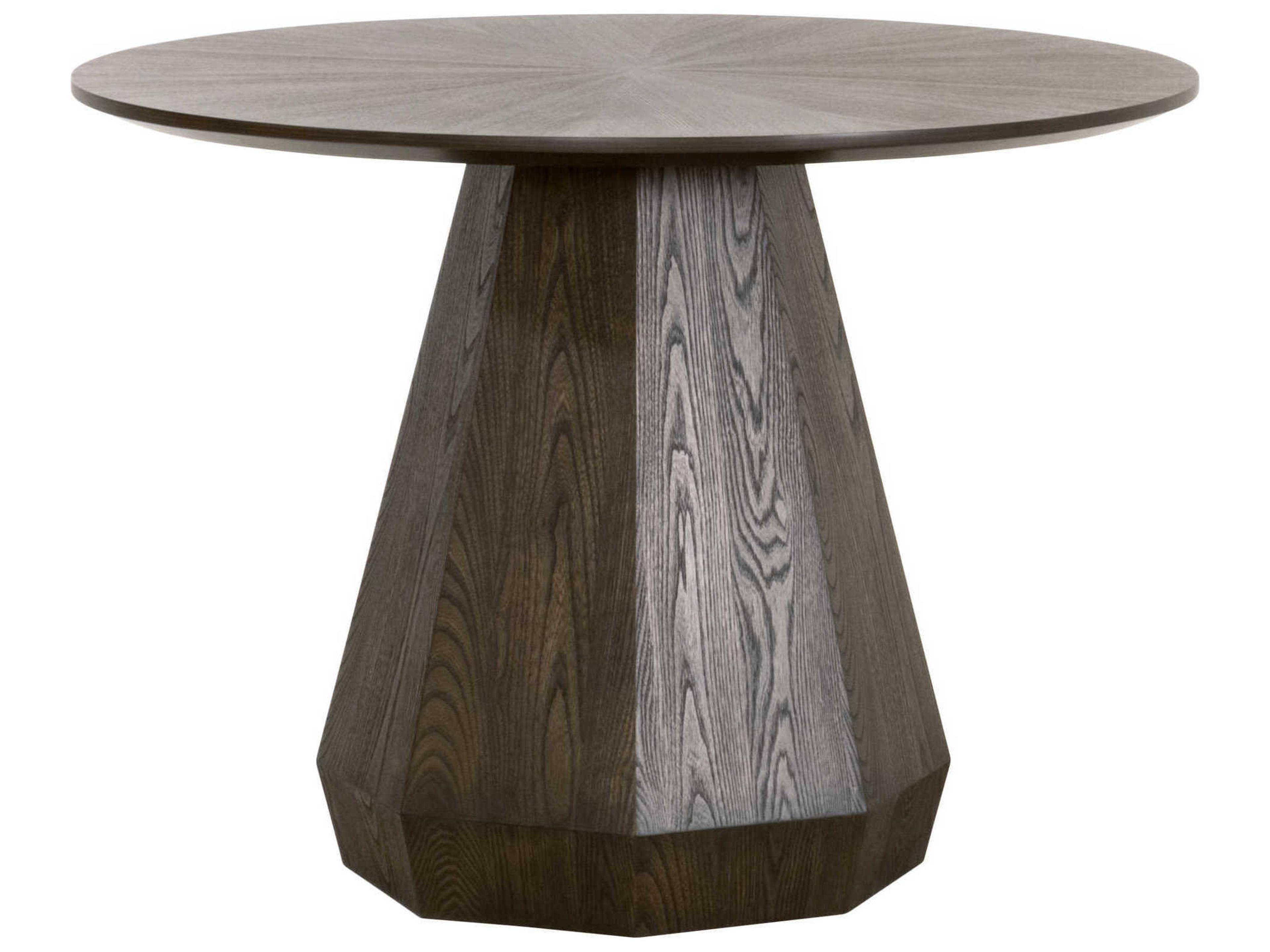 Essentials for Living Traditions Coulter Round Wood Burnished Brown Dining Table