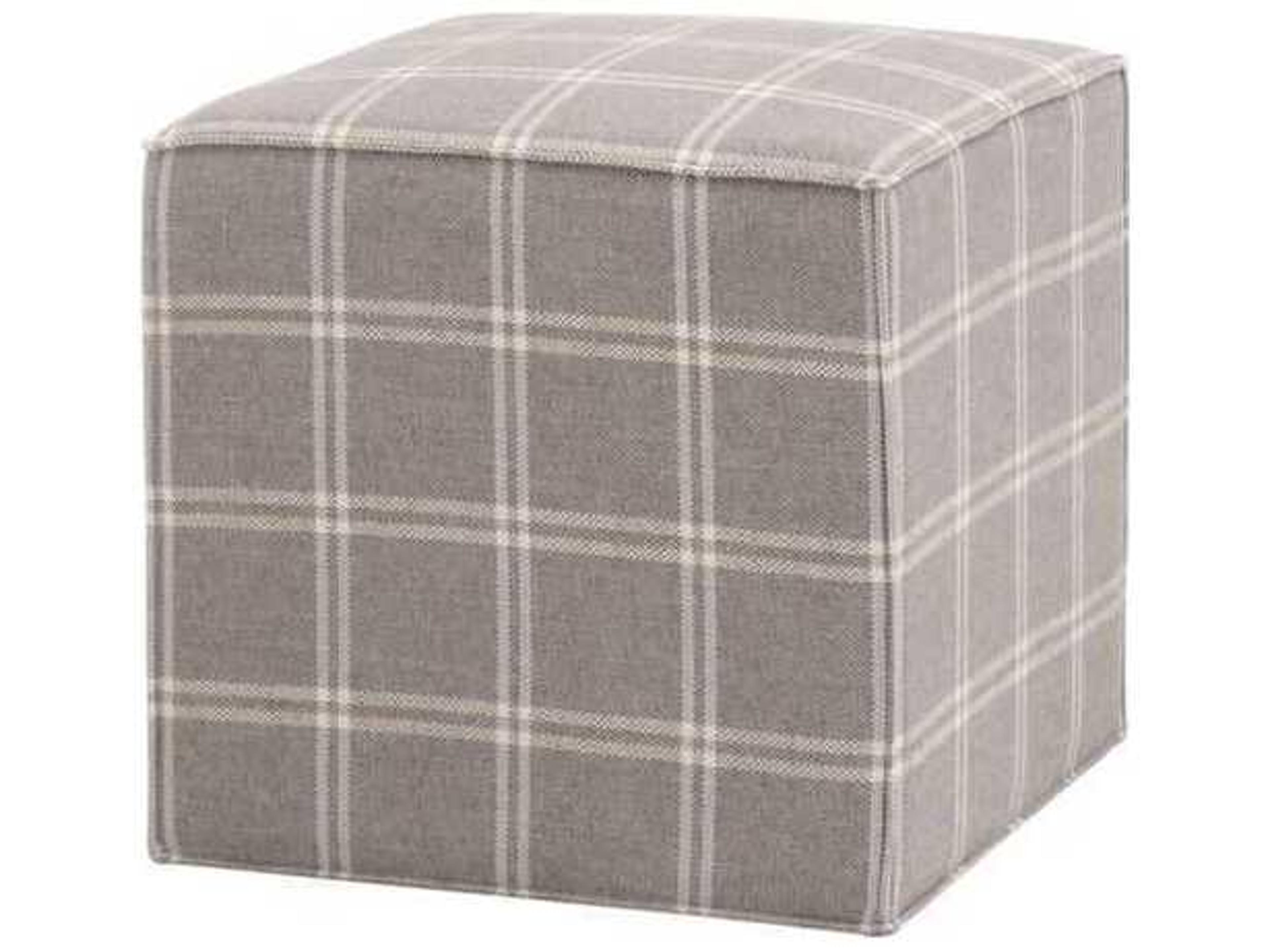 Essentials for Living Essentials Knox Gray Upholstered Ottoman