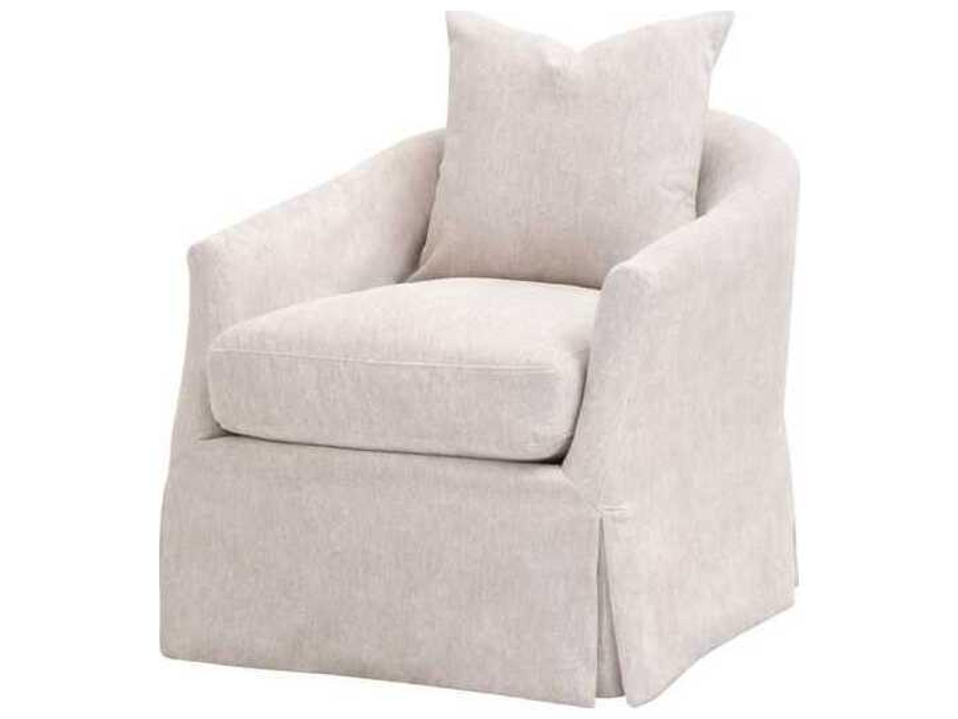 Luxecor Respite Swivel Beige Club Chair
