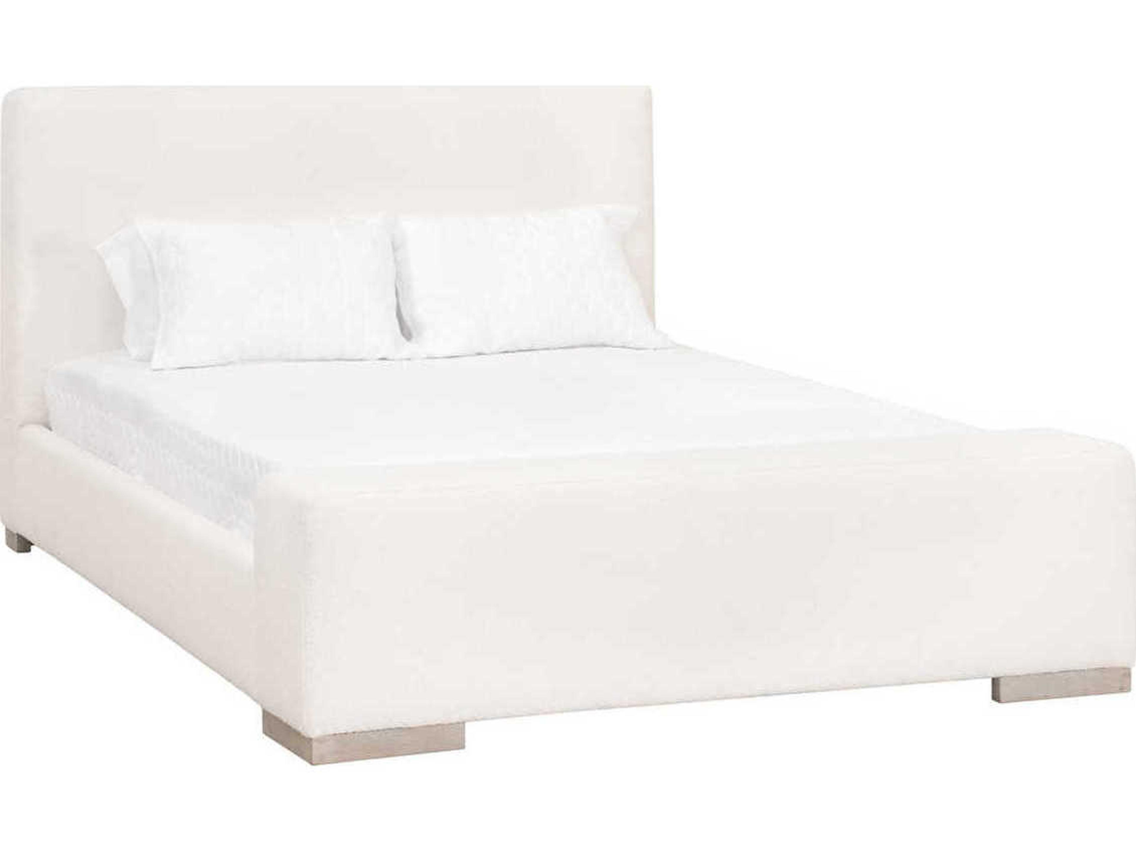 Luxecor Respite White Oak Wood Upholstered California King Panel Bed