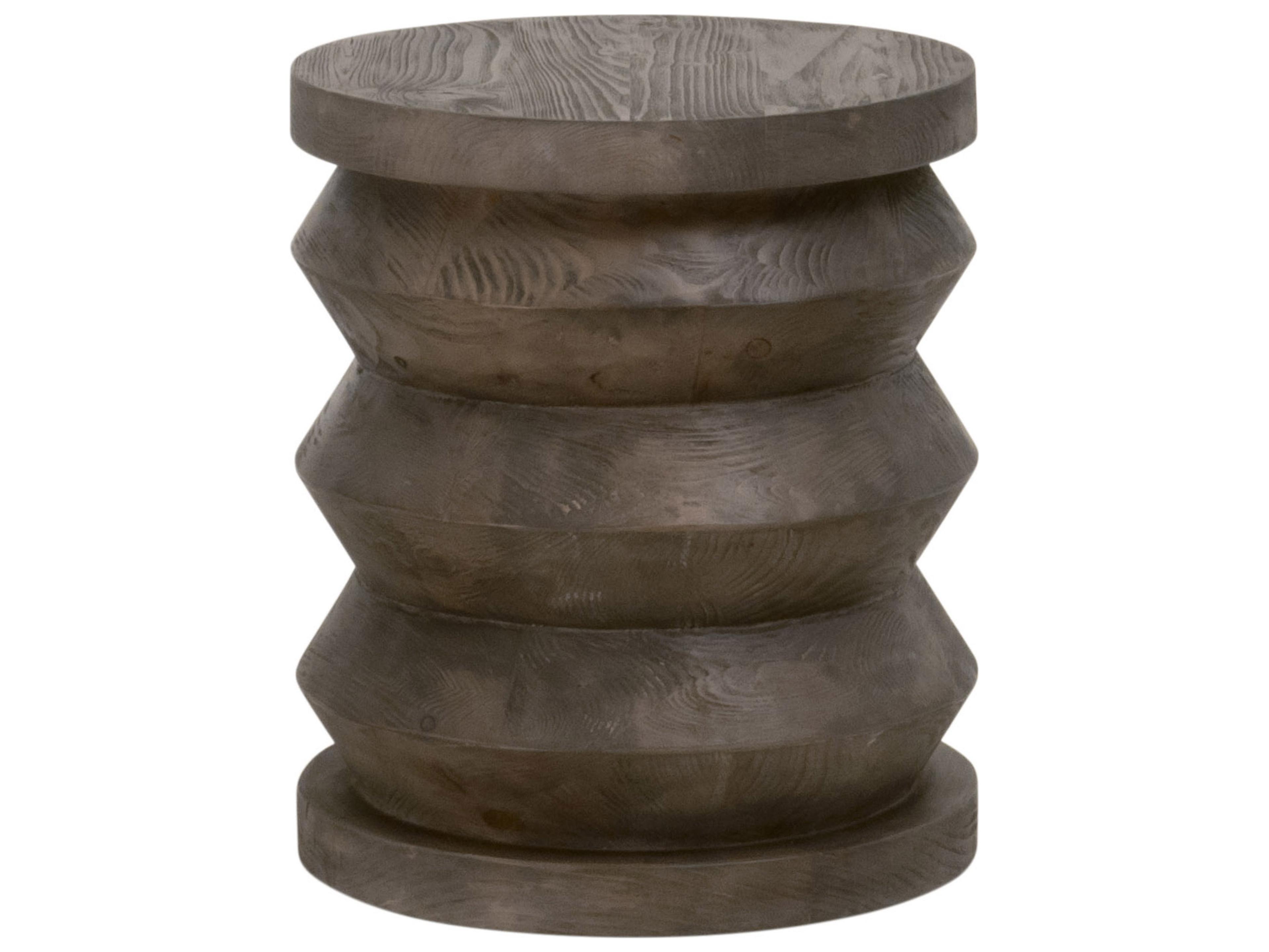 Luxecor Respite Round Wood End Table