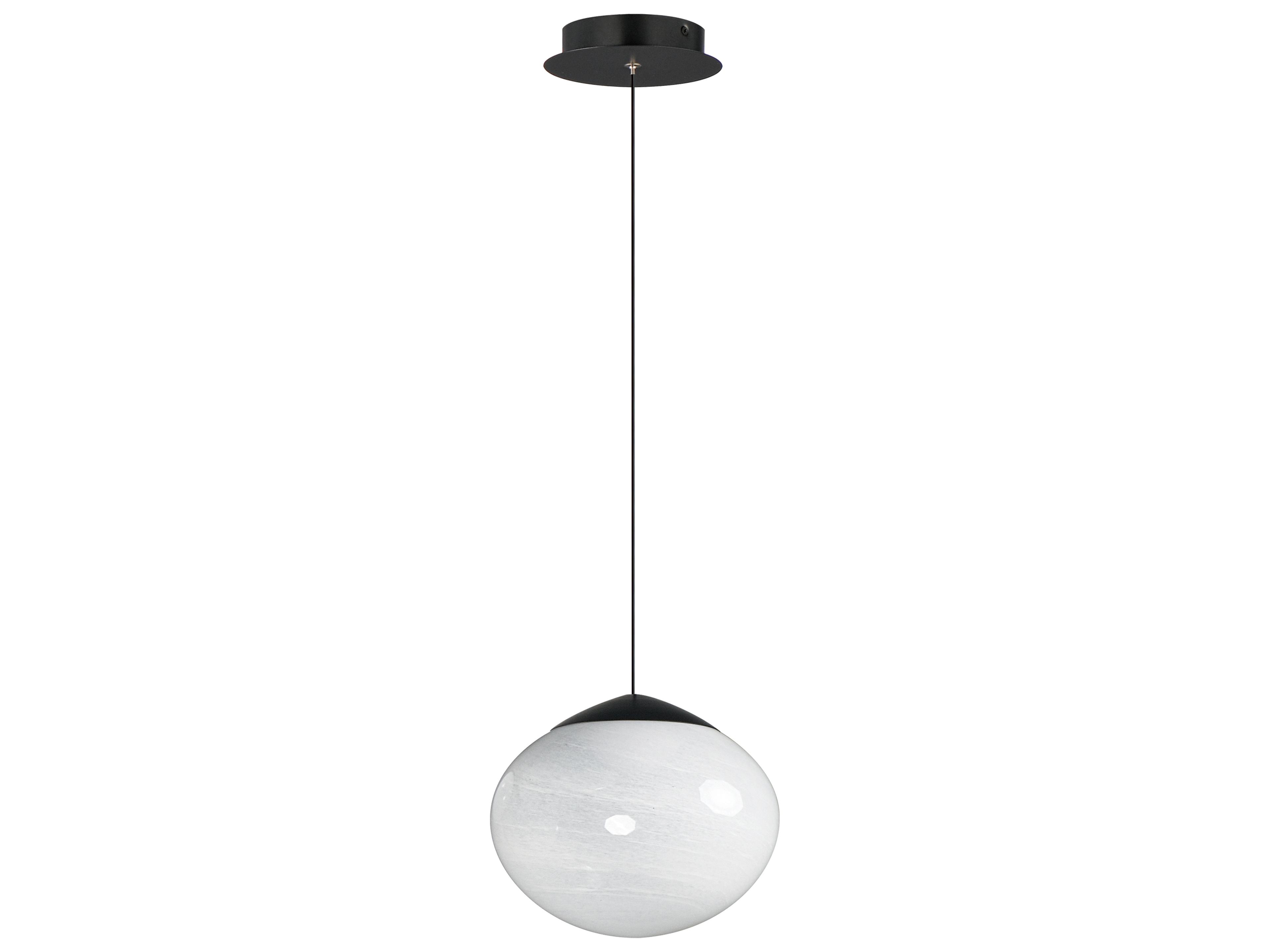 Nimbus 1-Light Black Globe Mini Pendant