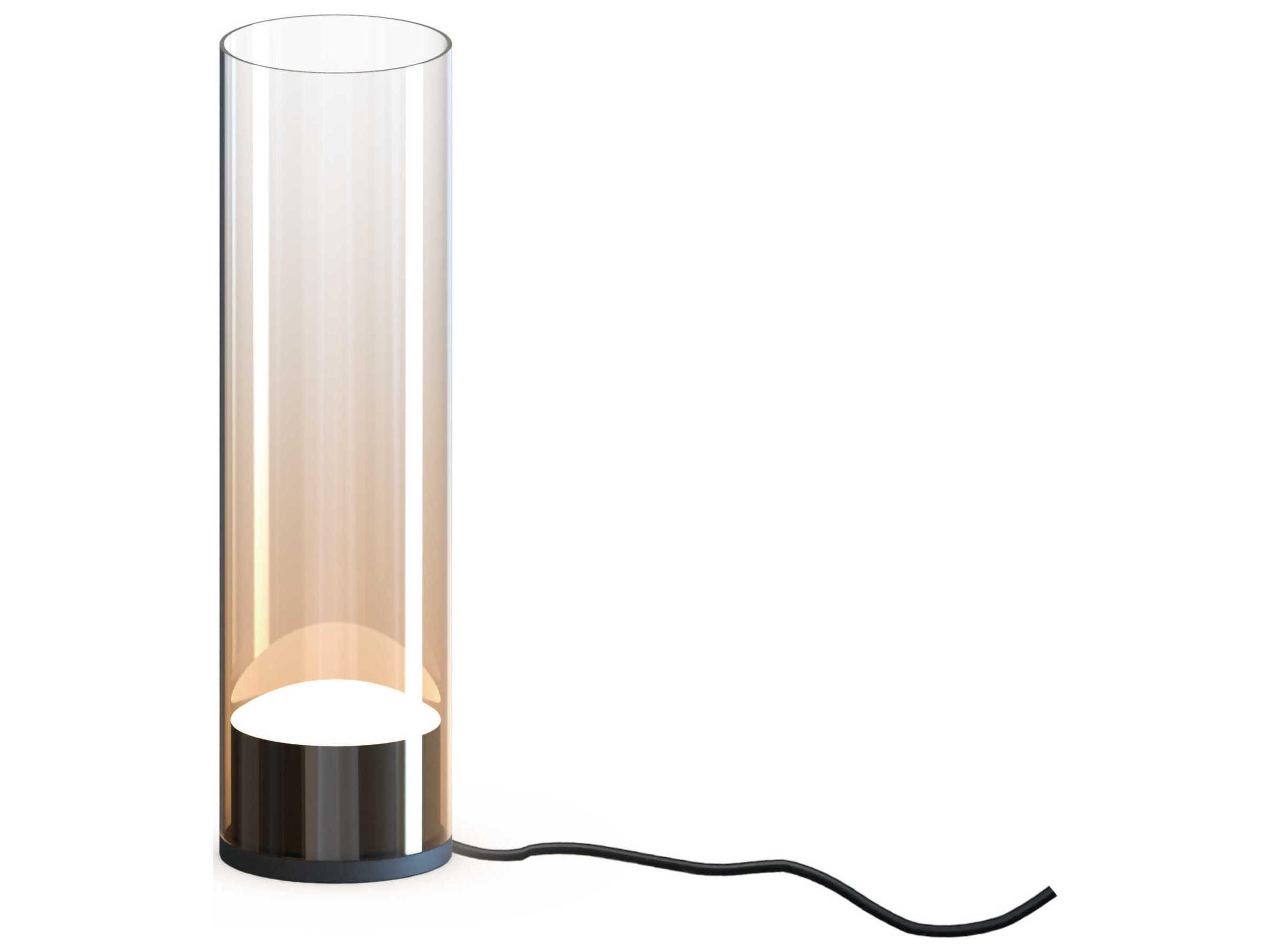 ET2 Highball Gunmetal Amber Glass Table Lamp