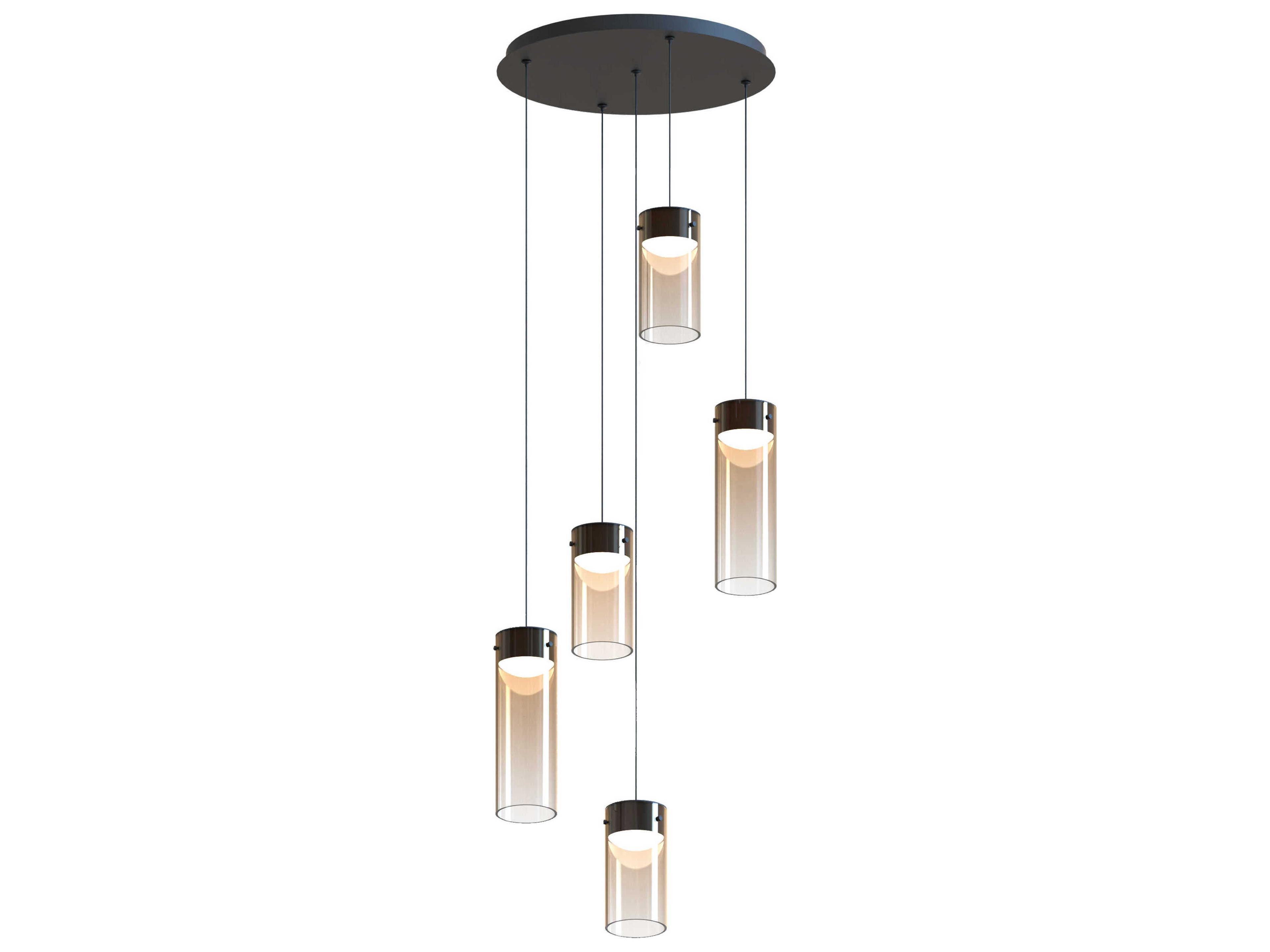 ET2 Highball 5-Light Gunmetal Cylinder Pendant