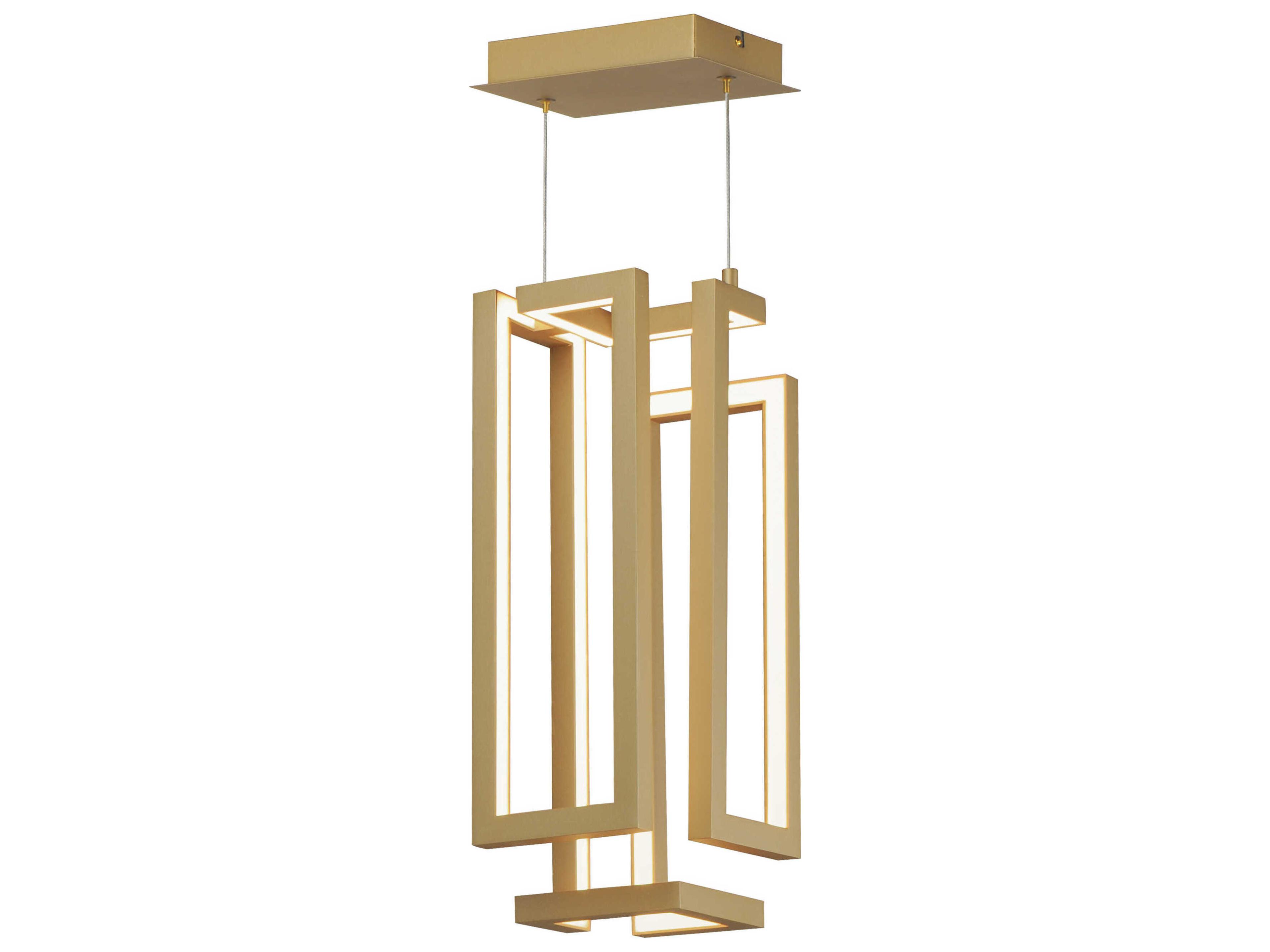 ET2 1-Light Gold LED Geometric Pendant