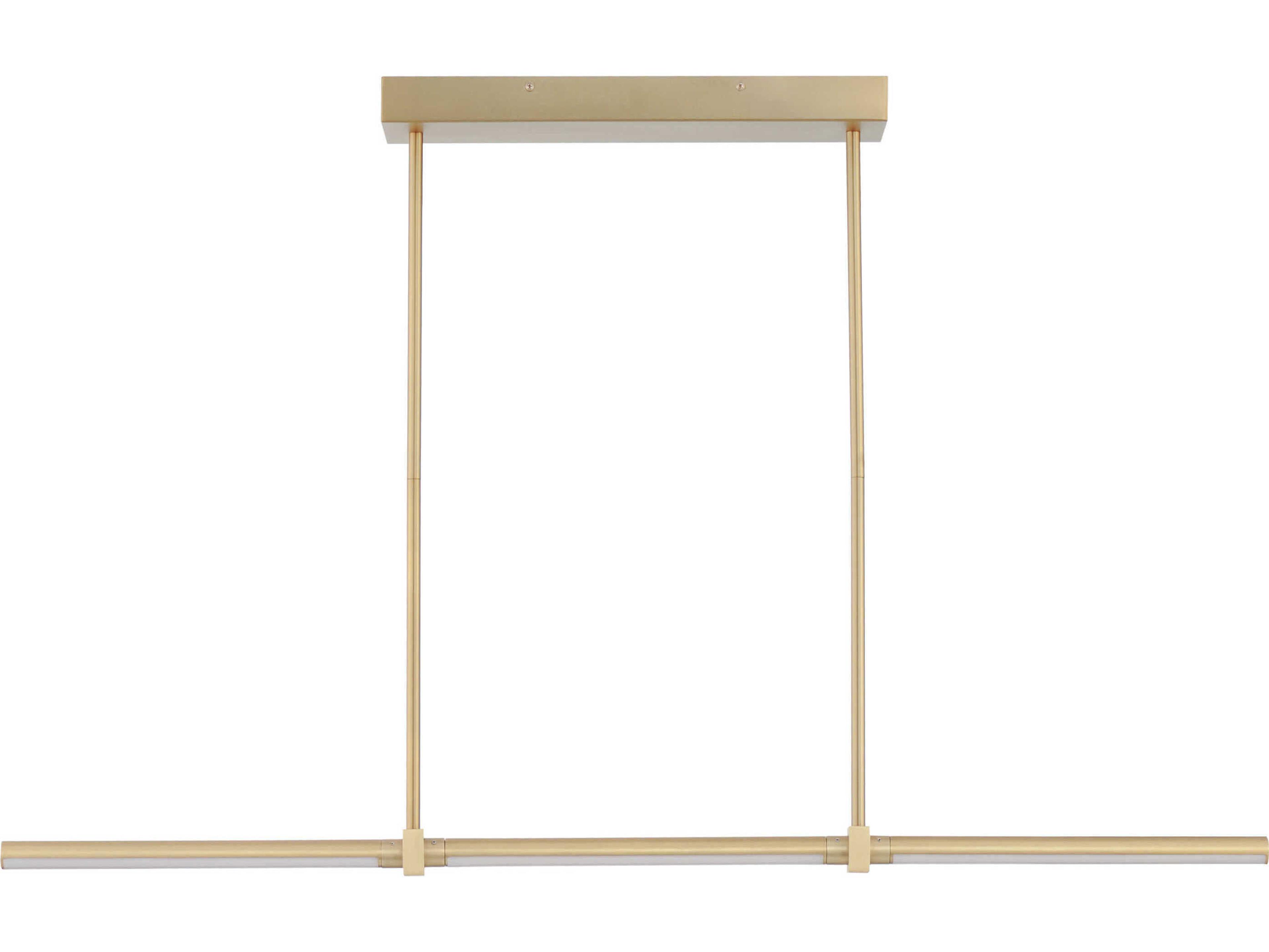 ET2 Dorian 3-Light Gold LED Linear Island Pendant