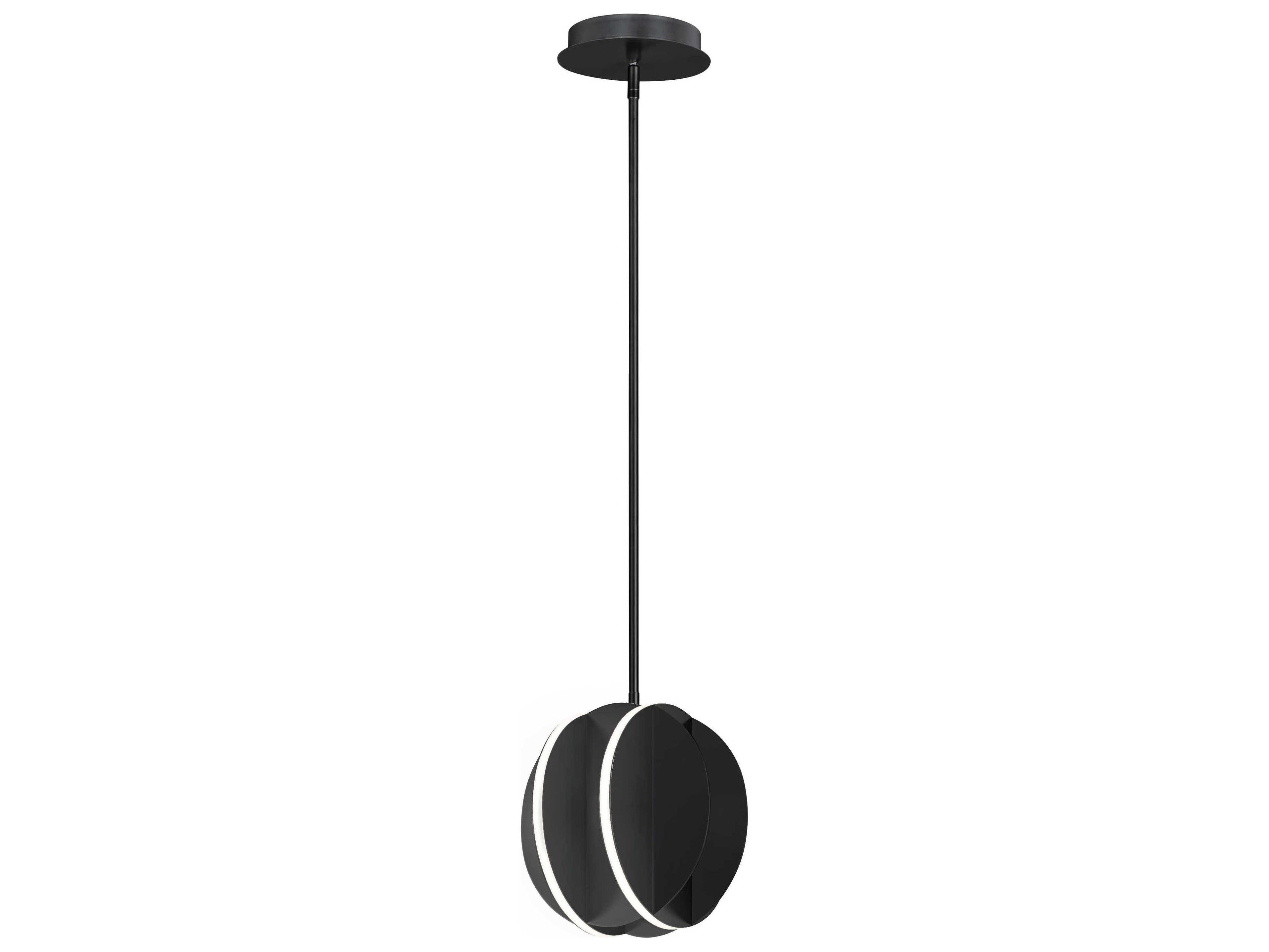 ET2 1-Light Black LED Globe Linear Mini Pendant