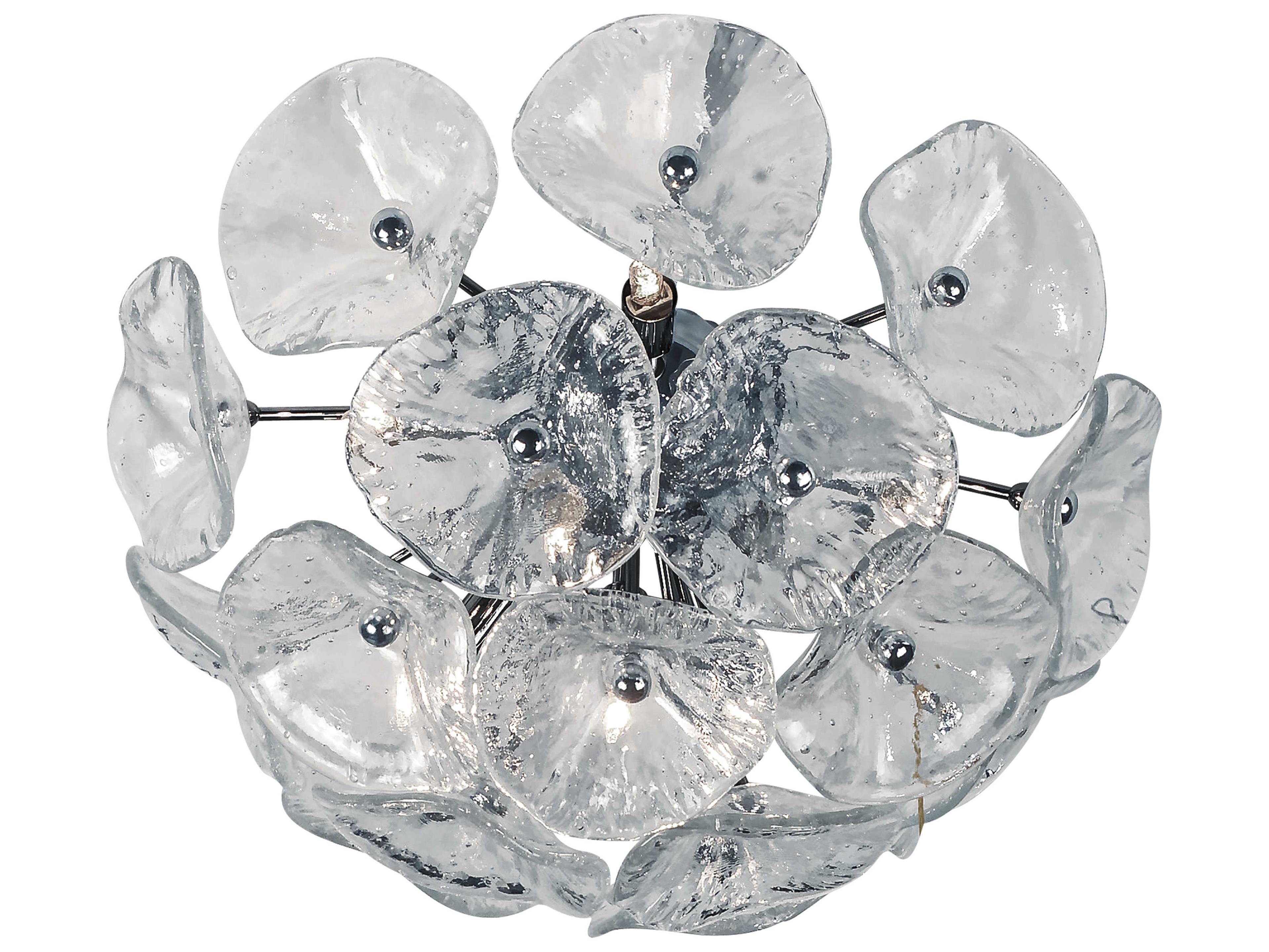 ET2 8-Light Polished Chrome Glass Wall Sconce