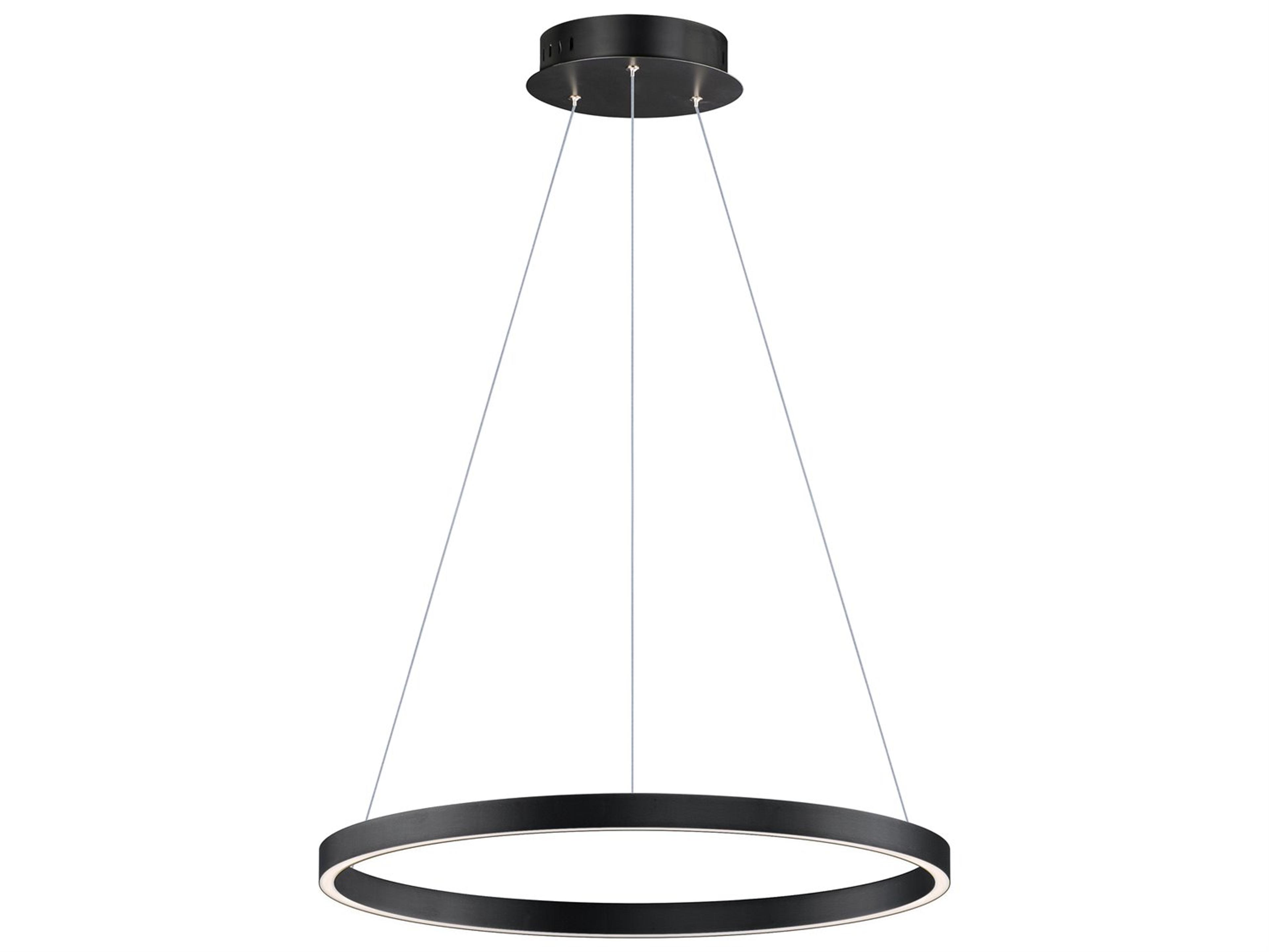 ET2 Groove 1-Light Black LED Pendant