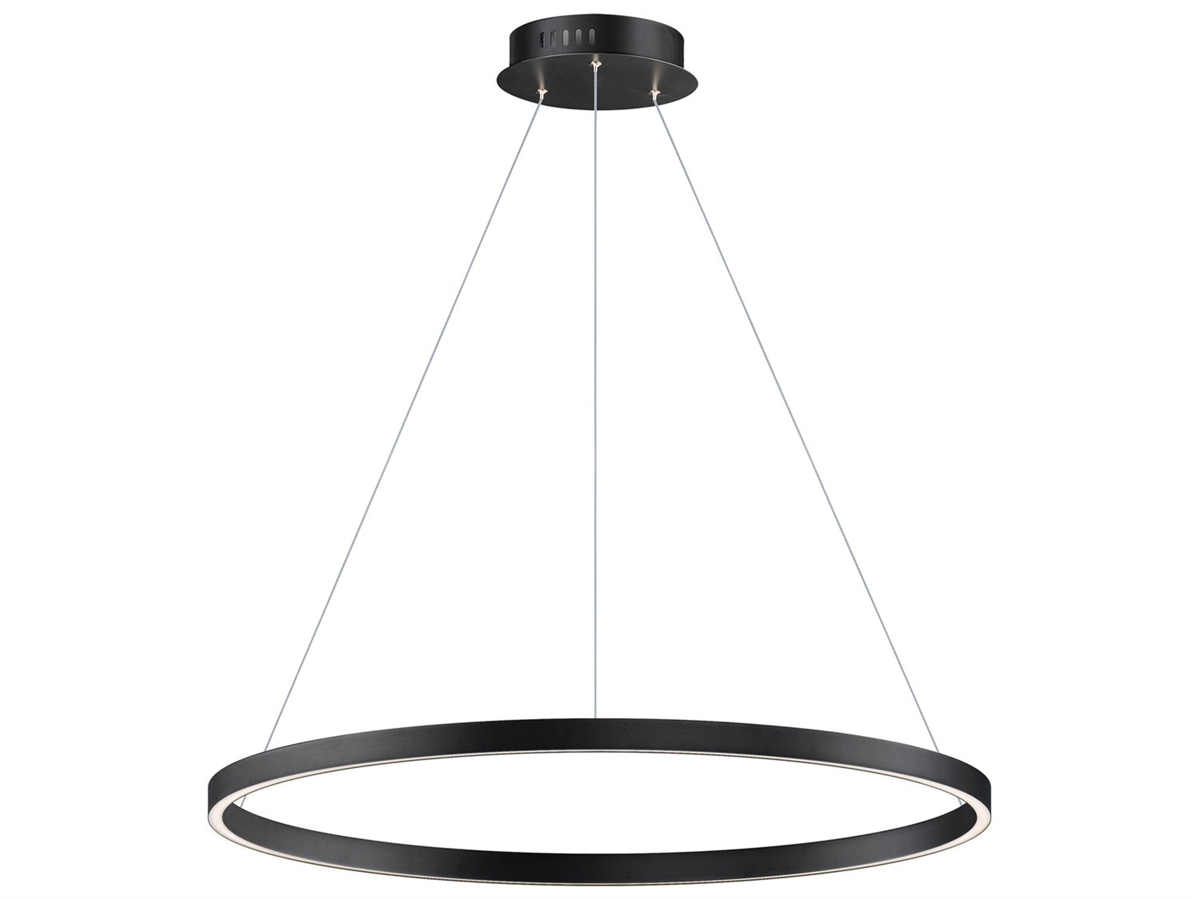 ET2 Groove 1-Light Black LED Pendant