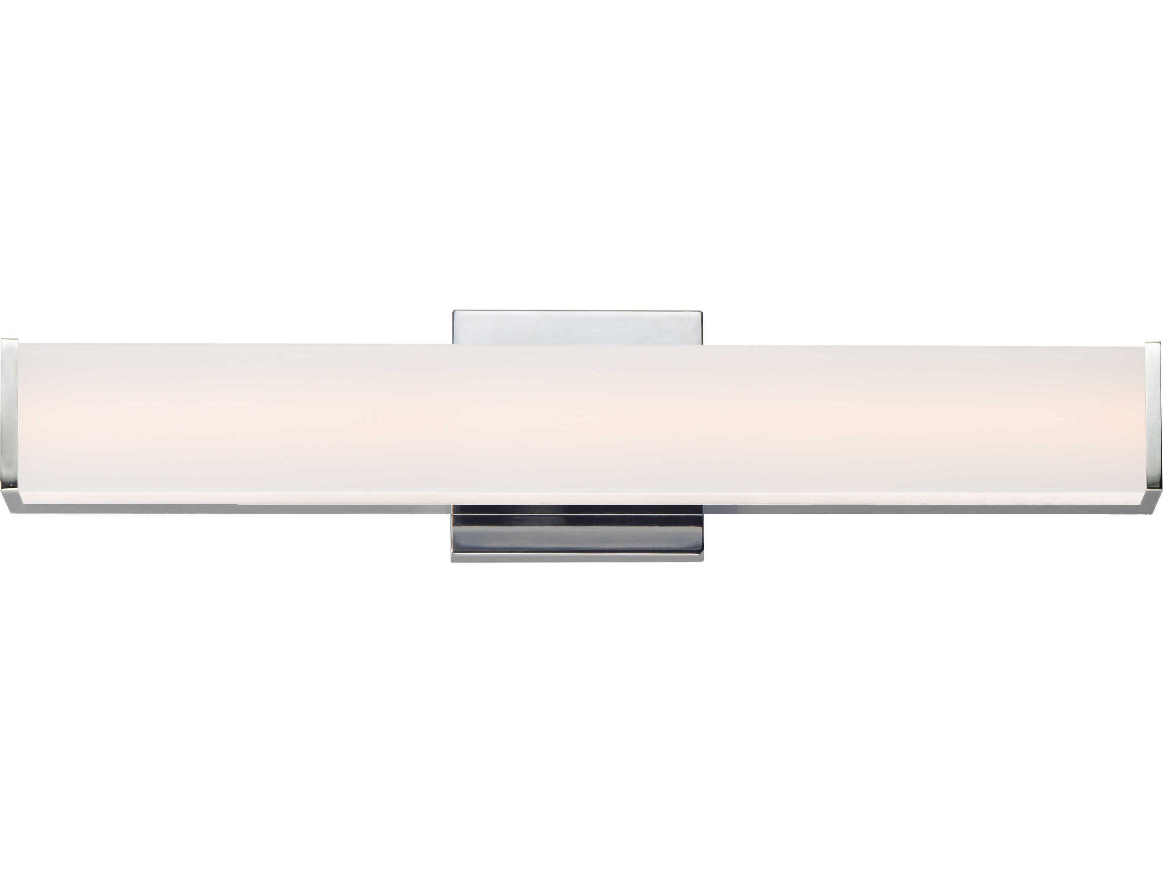 ET2 Baritone 1-Light Polished Chrome Glass LED Vanity Light