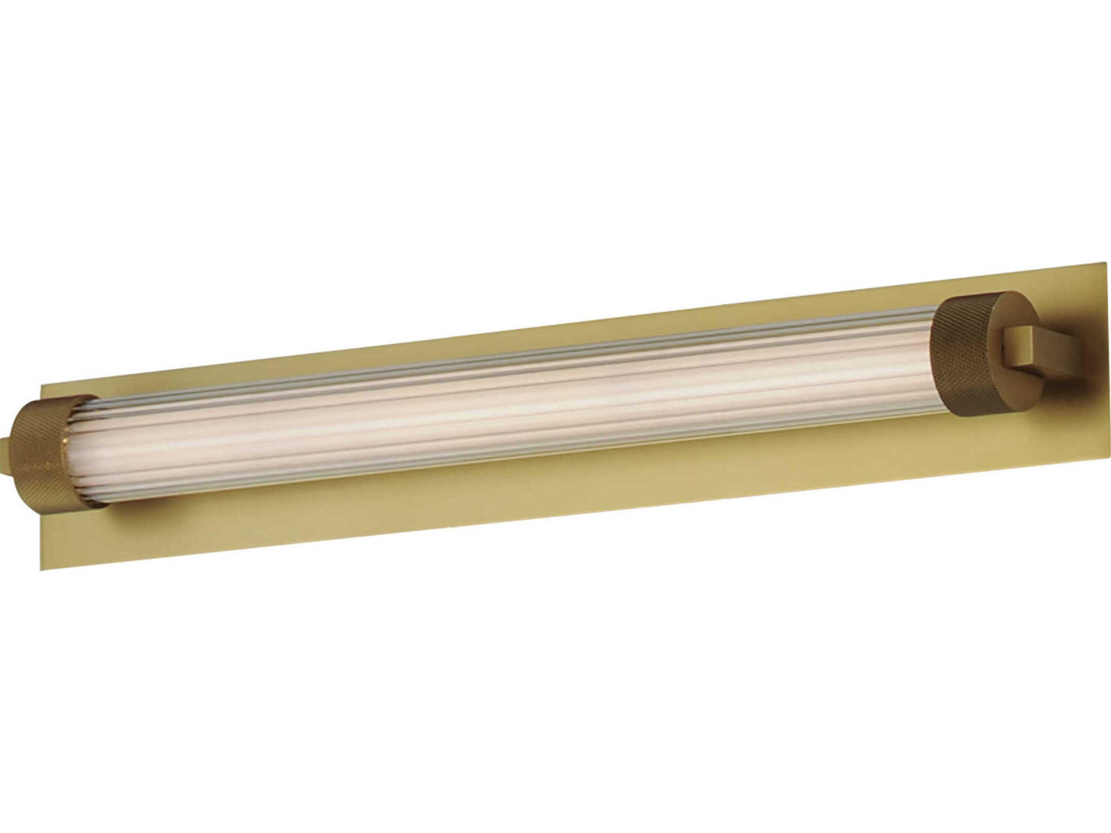 ET2 Doric 1-Light Natural Aged Brass Vanity Light