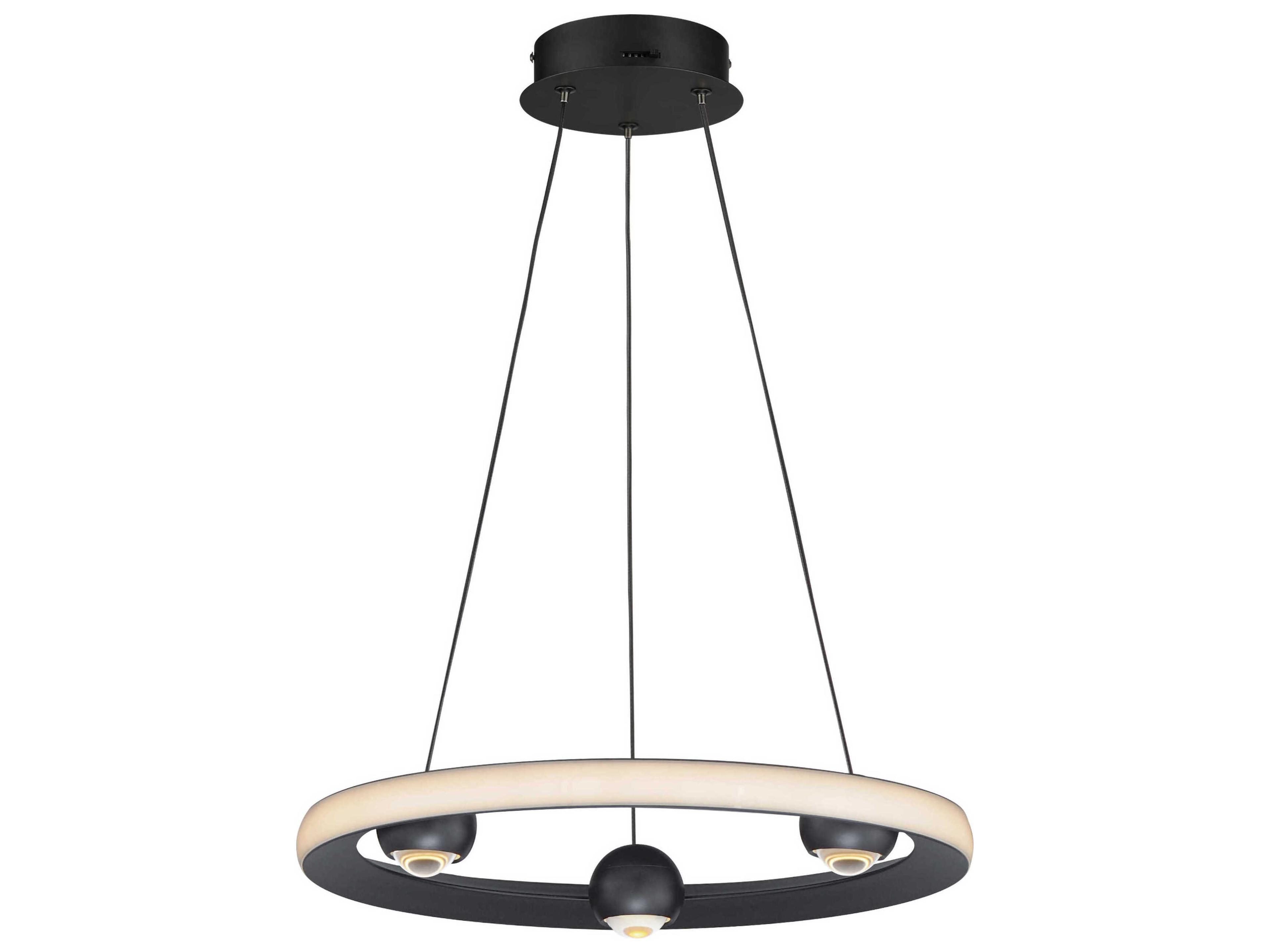 ET2 Nodes 1-Light Black LED Pendant