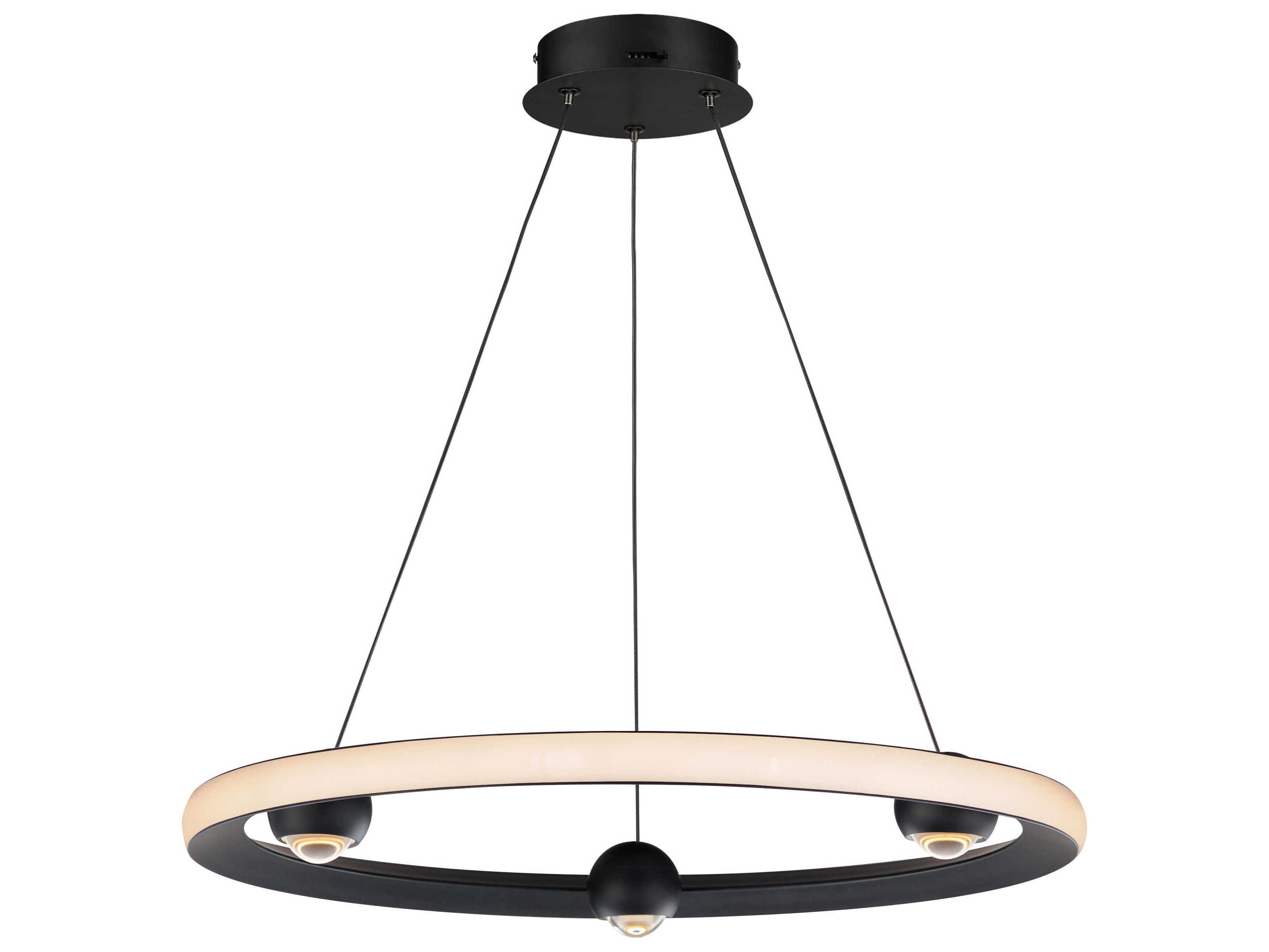 ET2 Nodes 1-Light Black LED Pendant