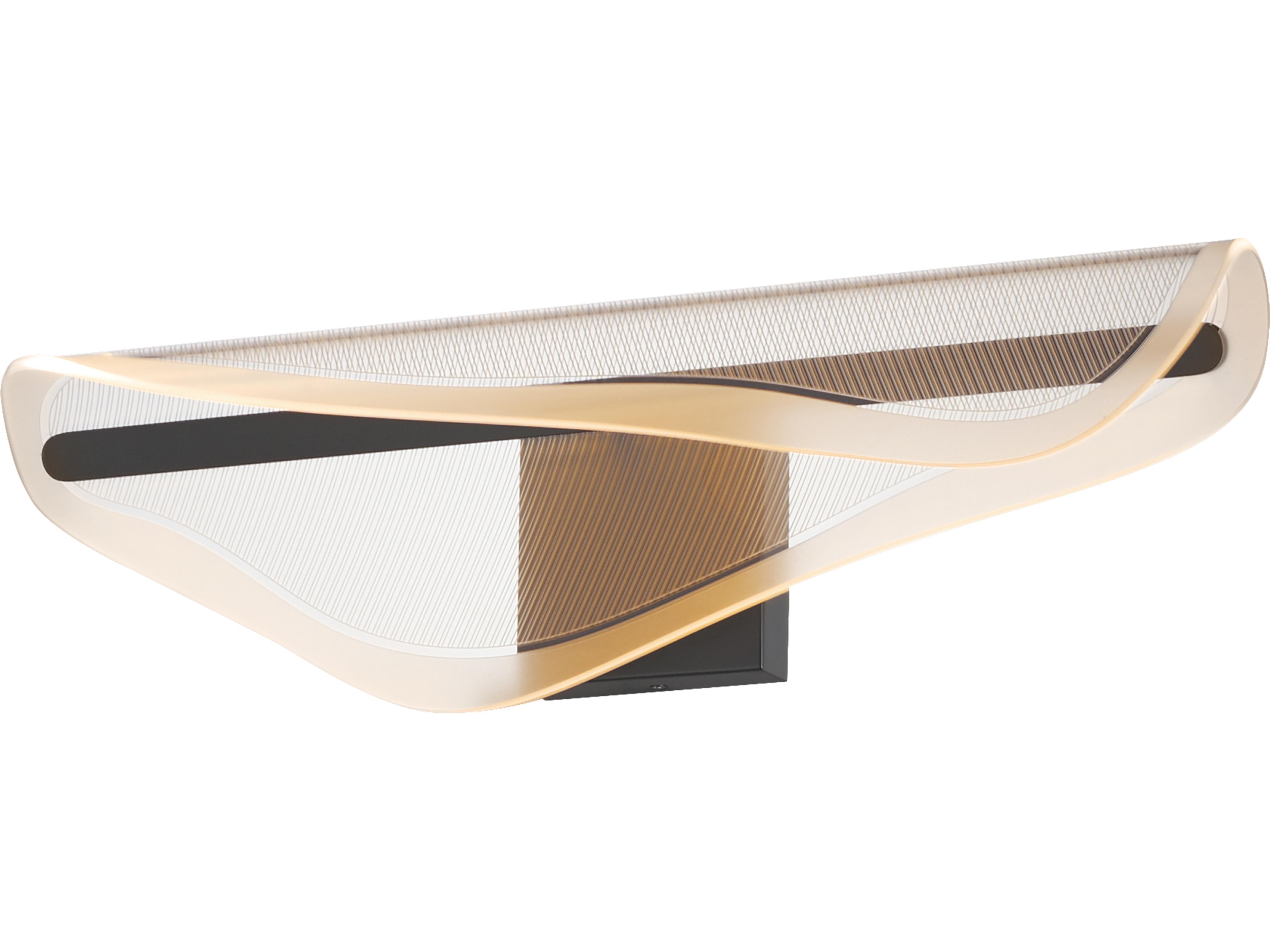 ET2 Manta 1-Light Black Vanity Light