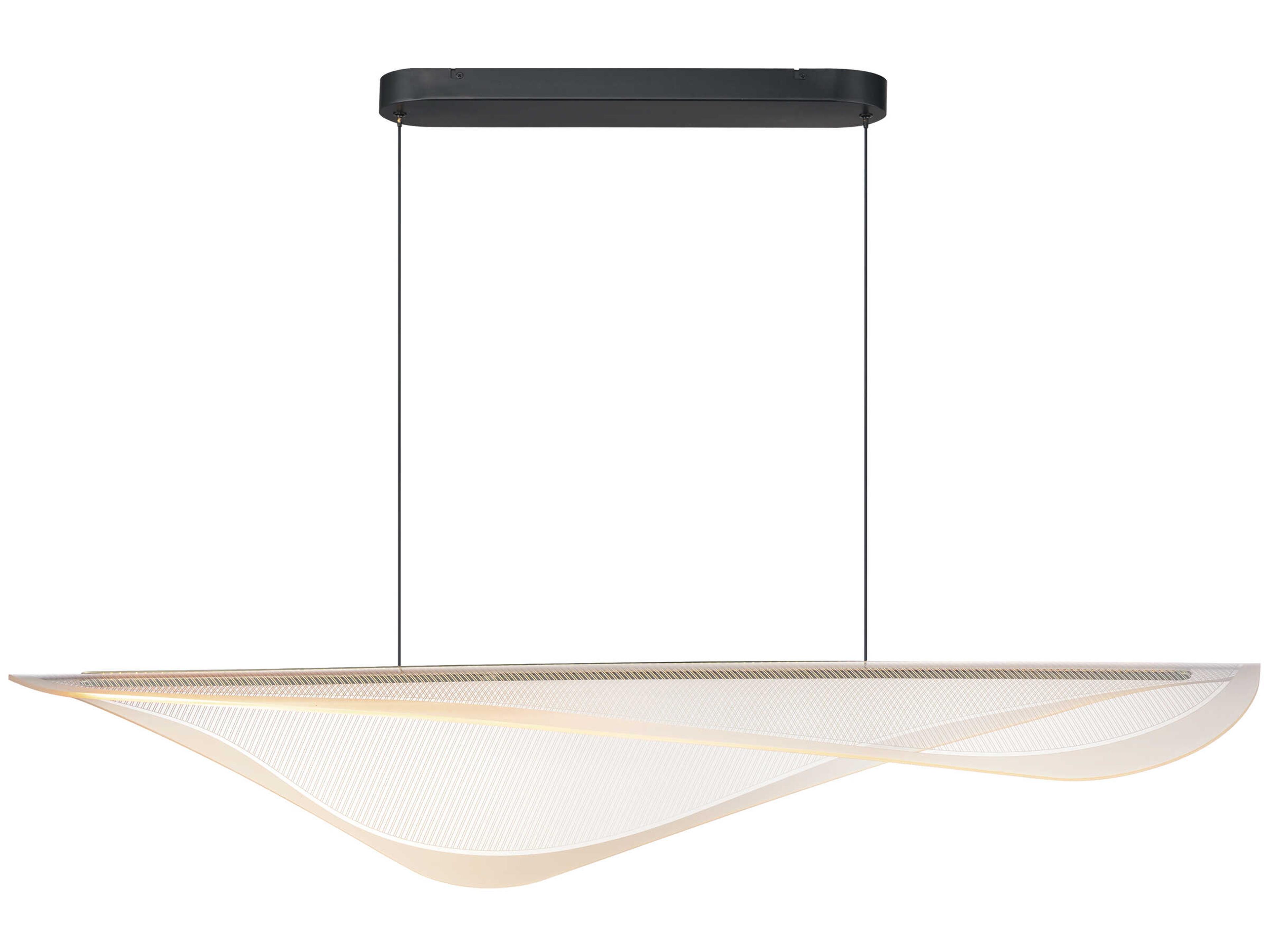 ET2 Manta 1-Light Black Linear Island Pendant