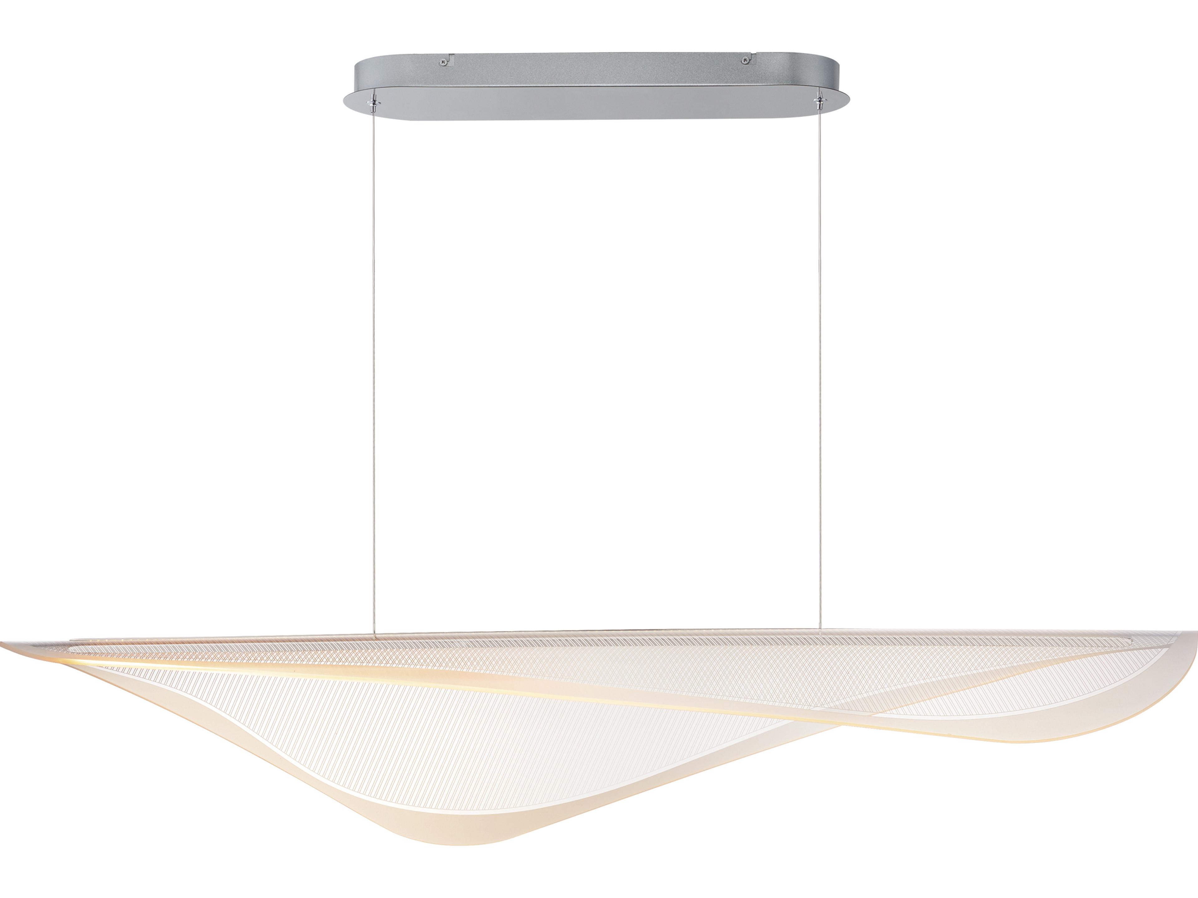 ET2 Manta 1-Light Polished Chrome Linear Island Pendant