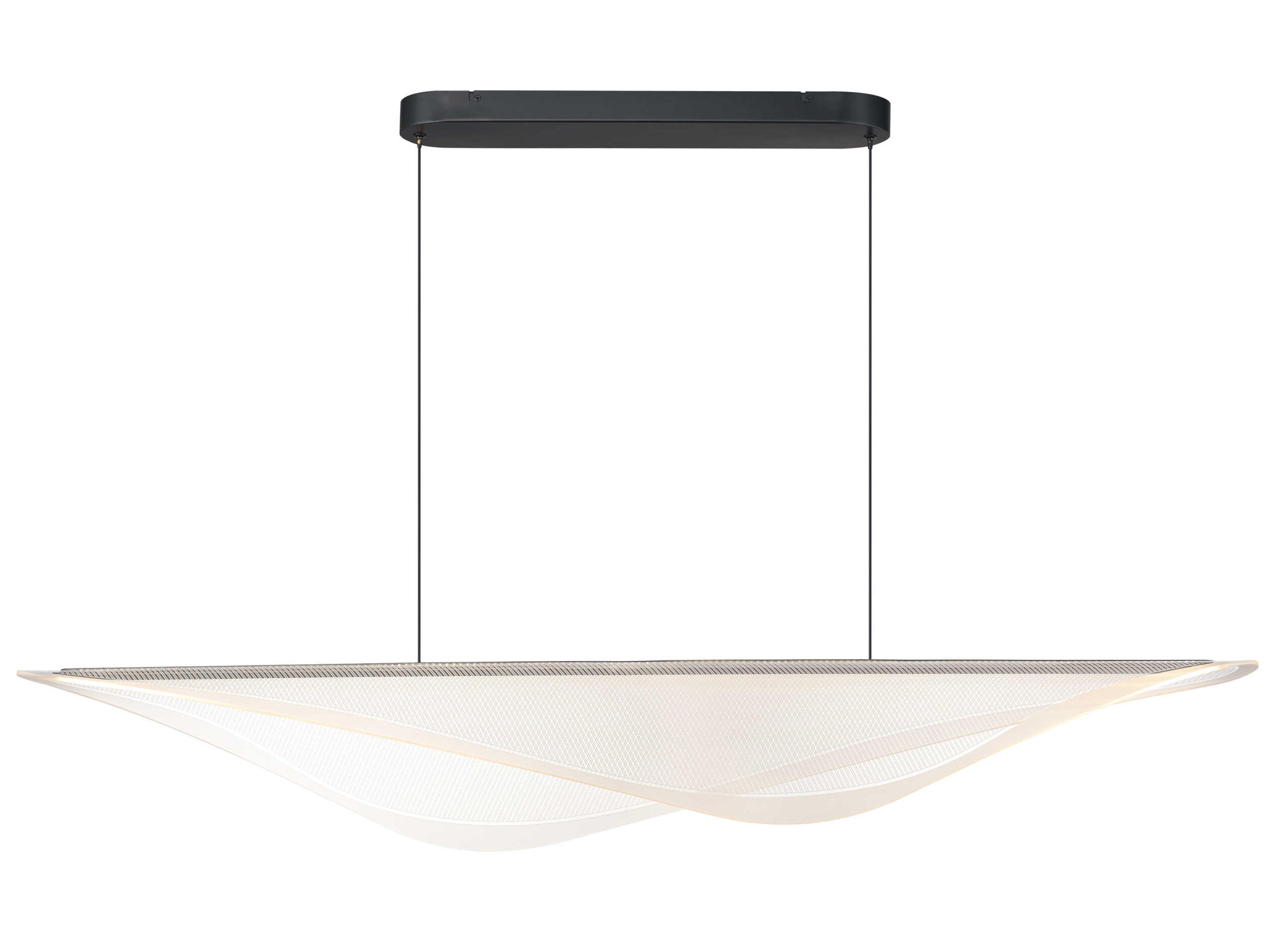 ET2 Manta 1-Light Black Linear Island Pendant