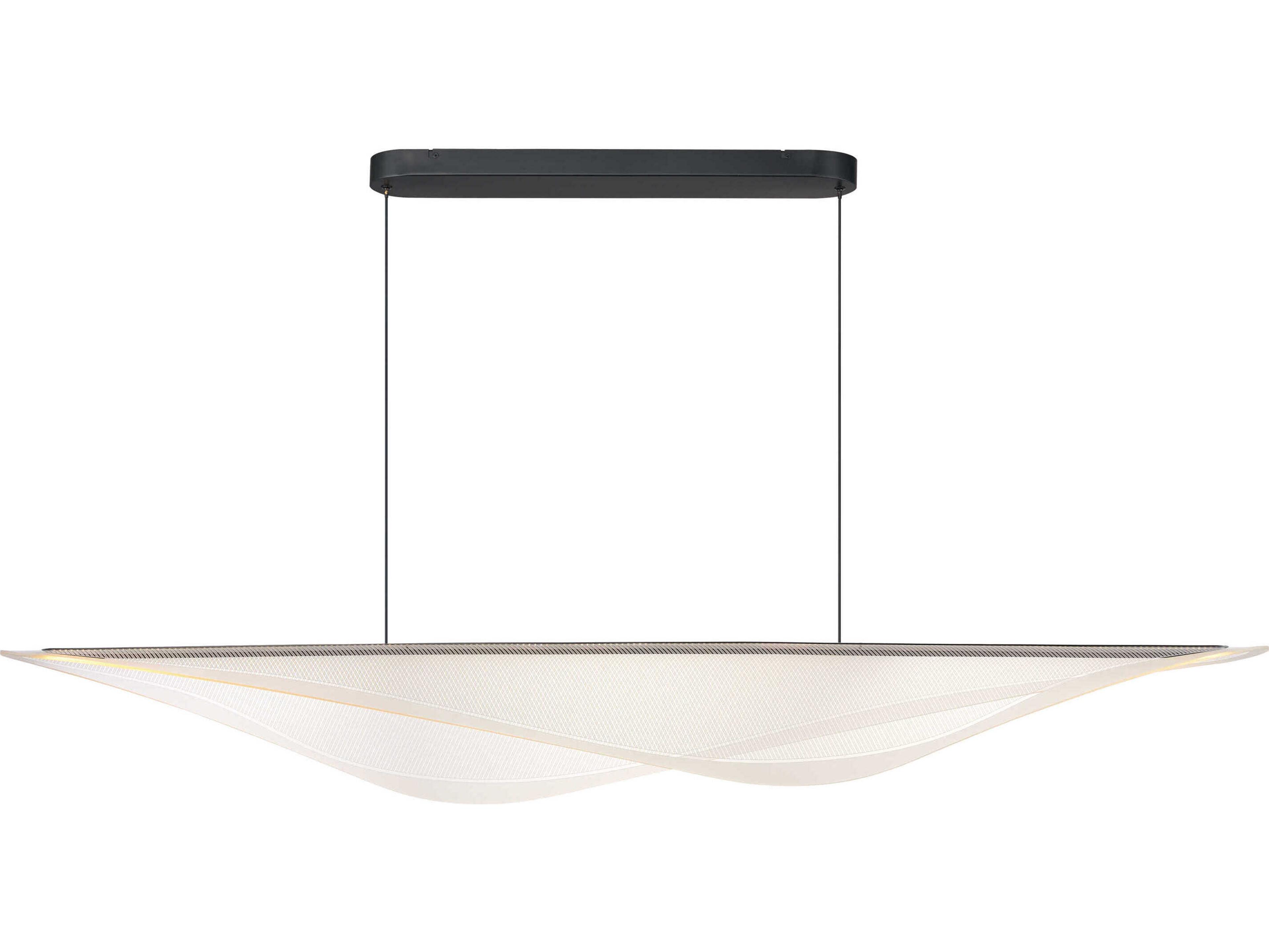 ET2 Manta 1-Light Black Linear Island Pendant