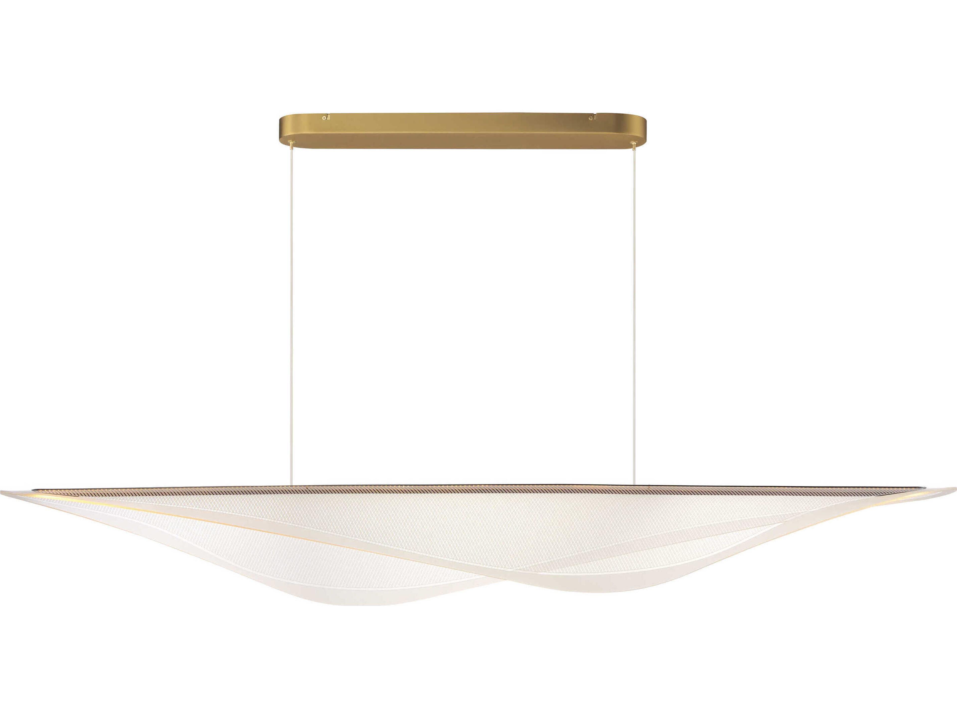ET2 Manta 1-Light Gold Linear Island Pendant