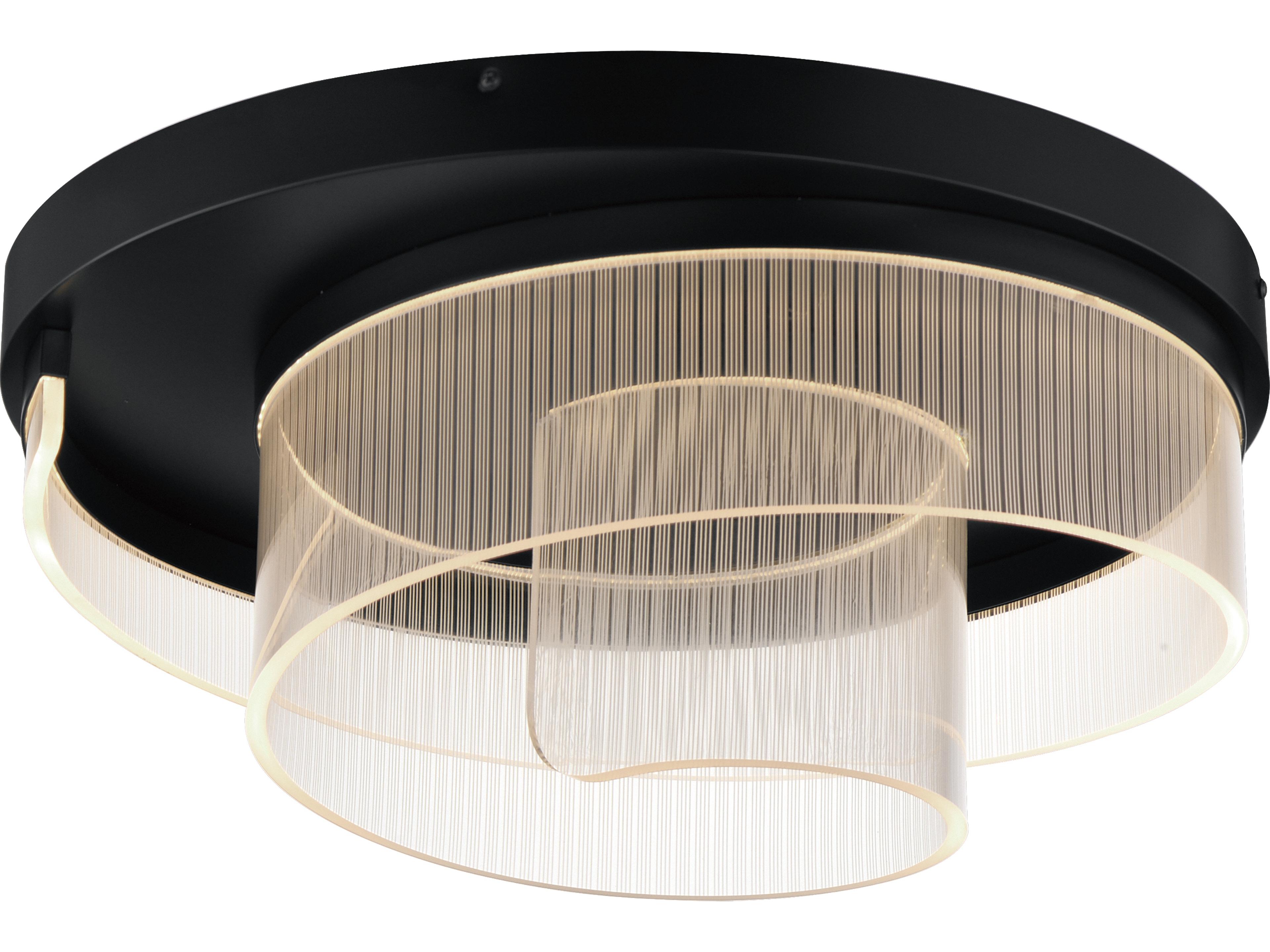 ET2 Sonata 1-Light Black Flush Mount