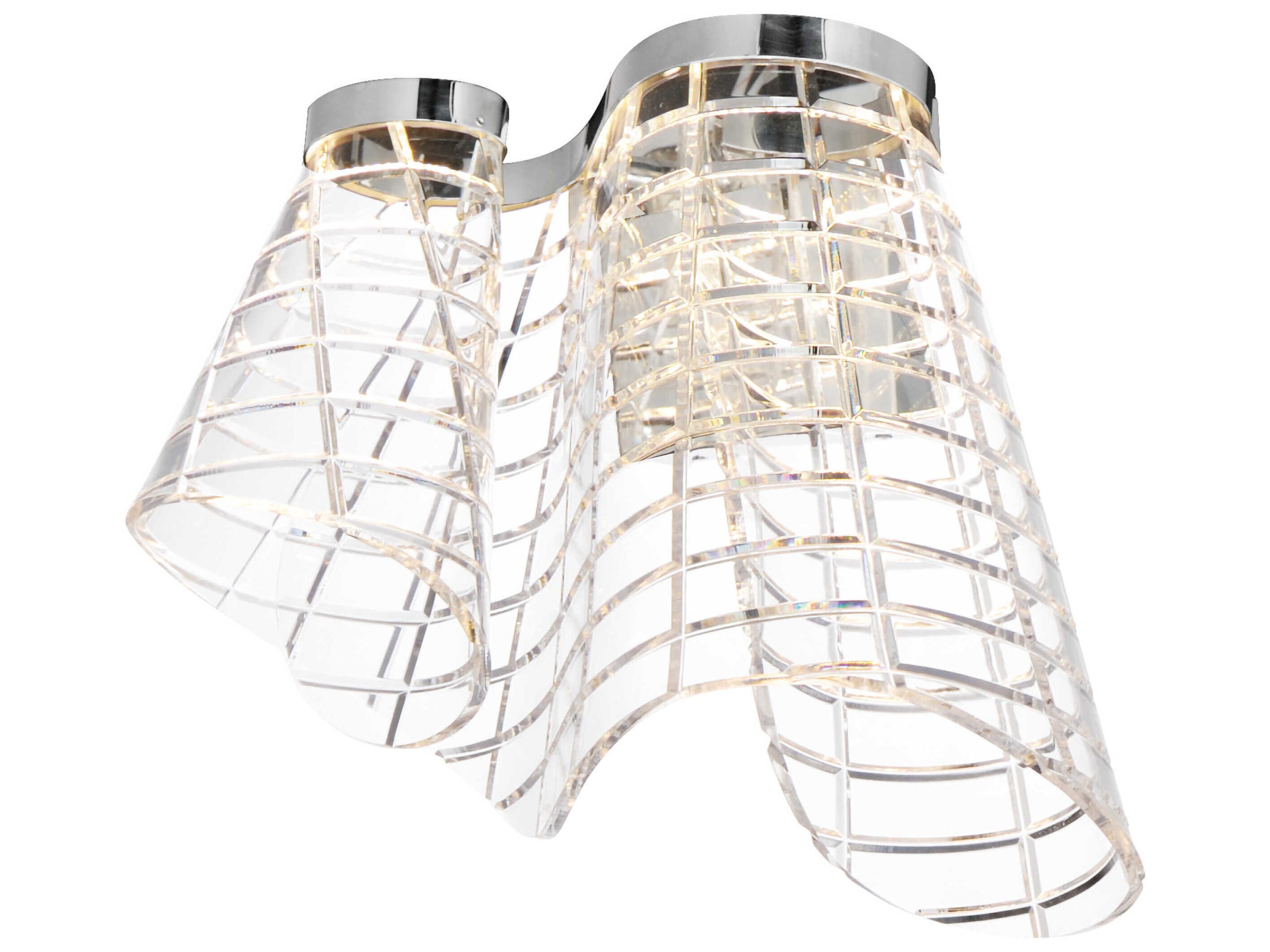 ET2 Tartan 1-Light Polished Chrome Wall Sconce
