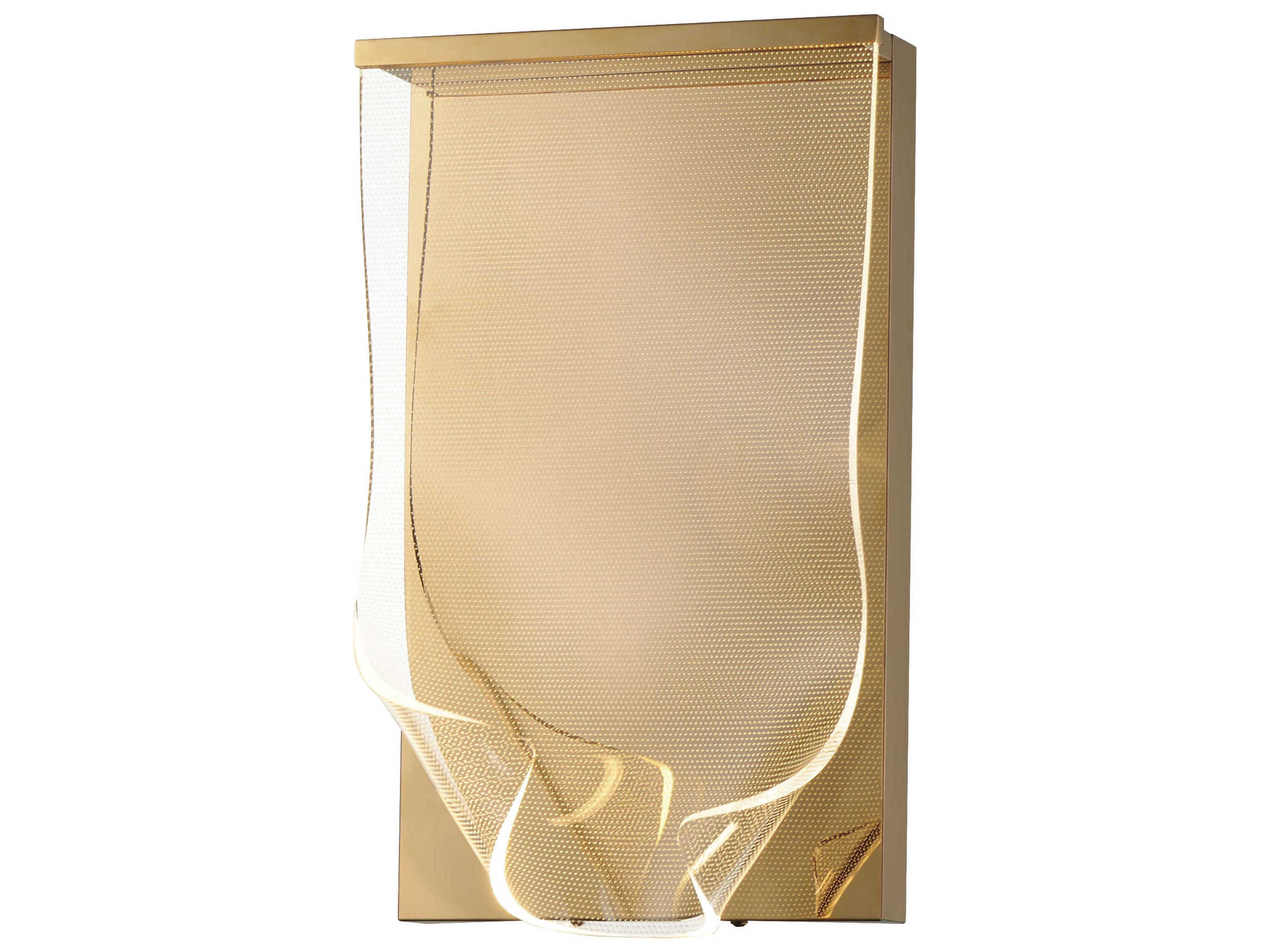 ET2 Rinkle 1-Light French Gold LED Wall Sconce