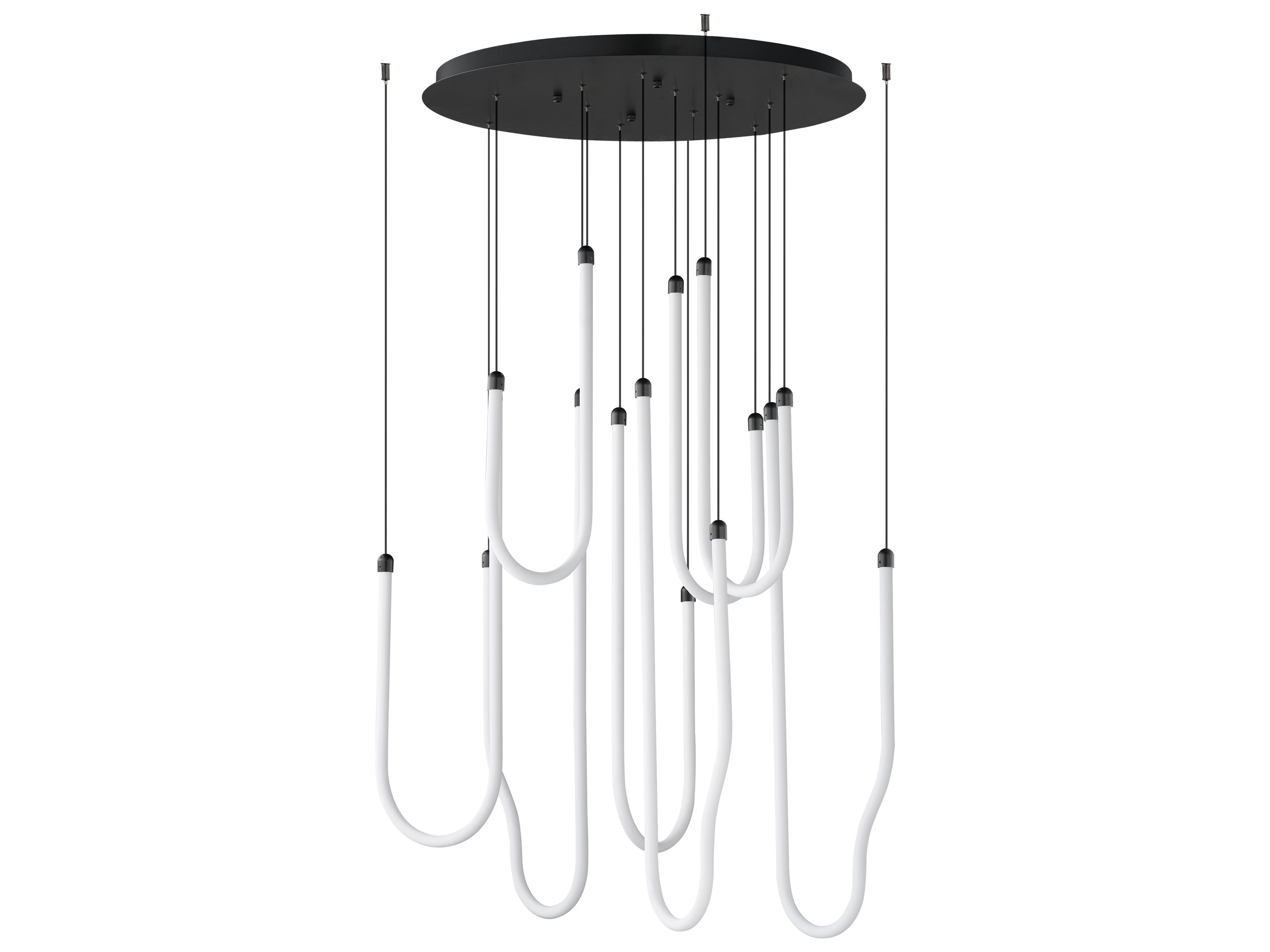 ET2 Soleil 8-Light Black Linear Pendant