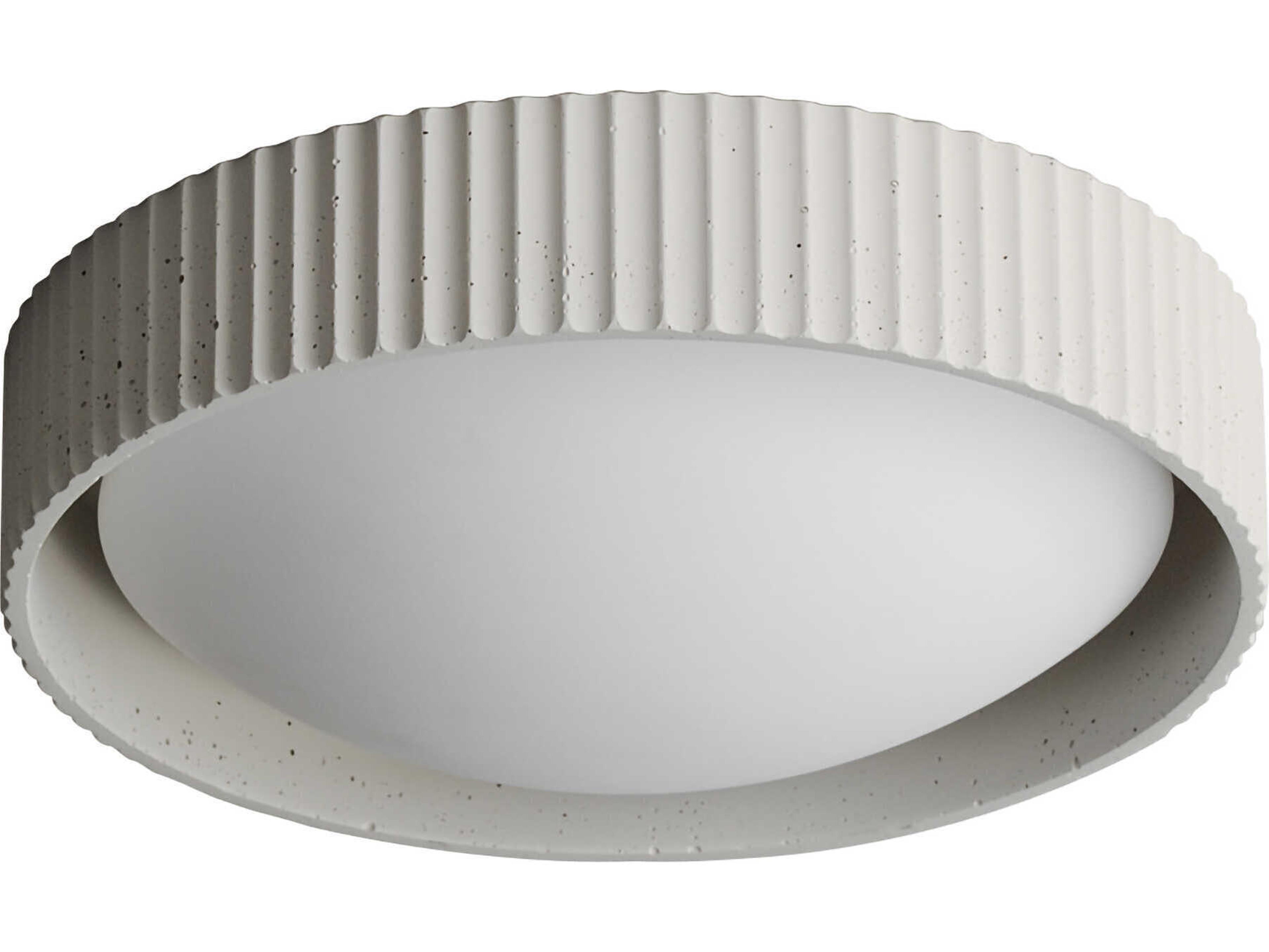 ET2 Souffle 1-Light Chaulk White LED Round Flush Mount
