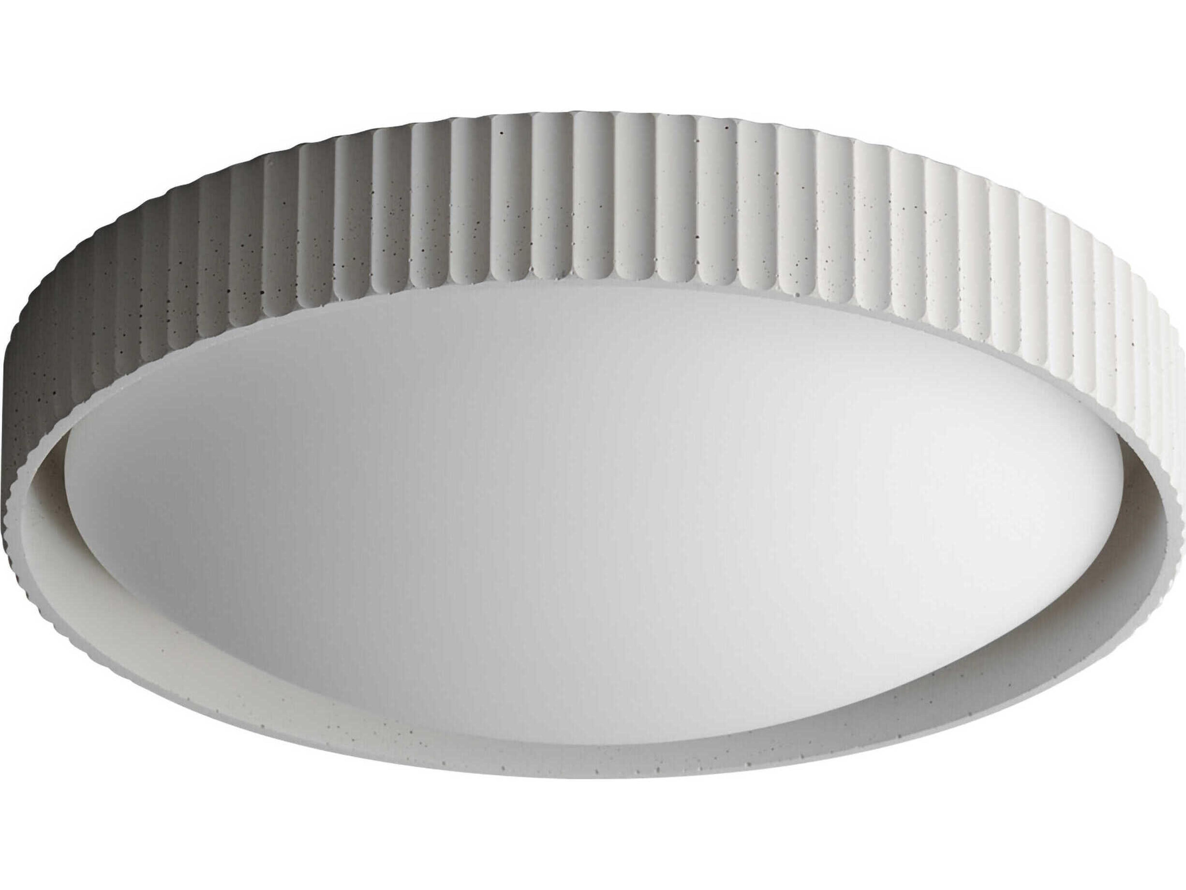 ET2 Souffle 1-Light Chaulk White LED Round Flush Mount