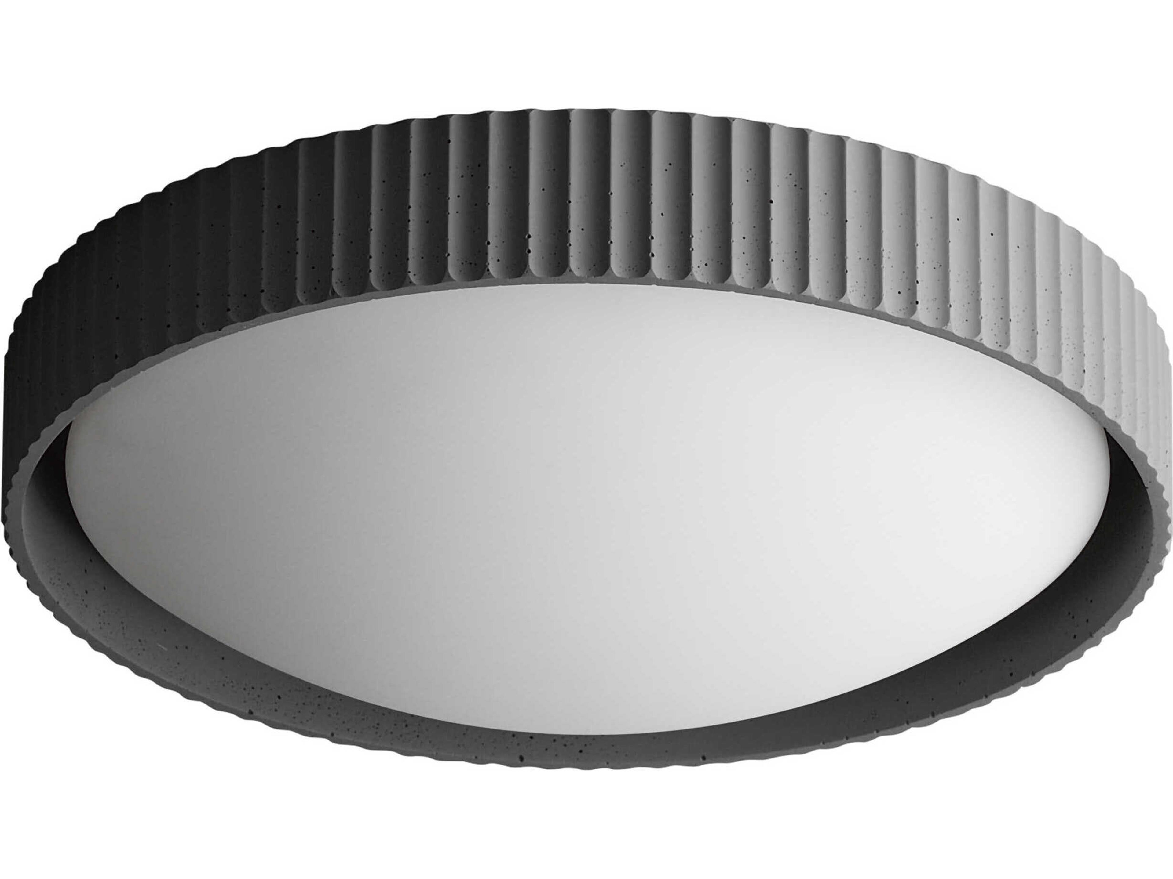 ET2 Souffle 1-Light Gray LED Round Flush Mount