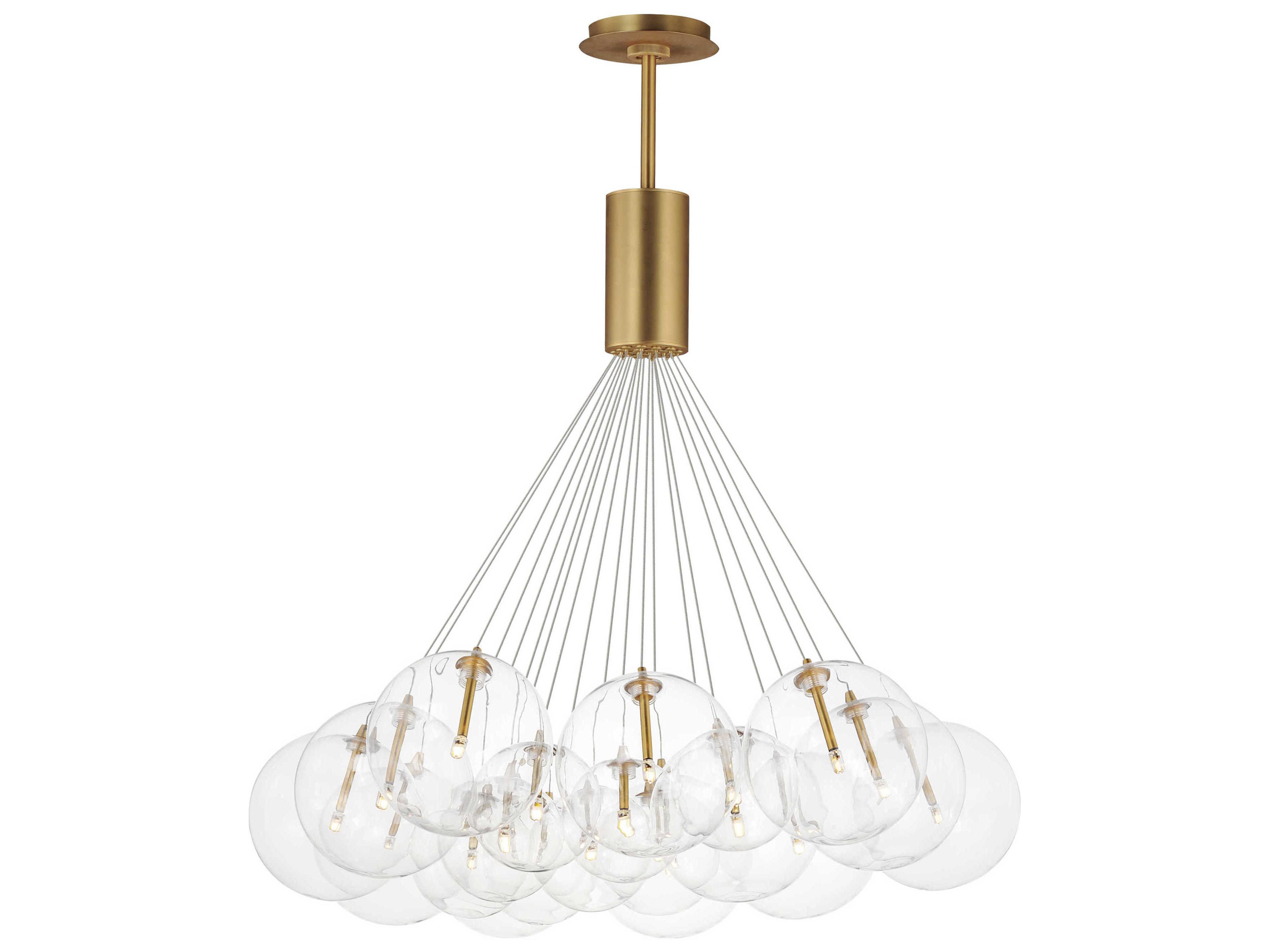 ET2 Burst 20-Light Gold Globe Pendant