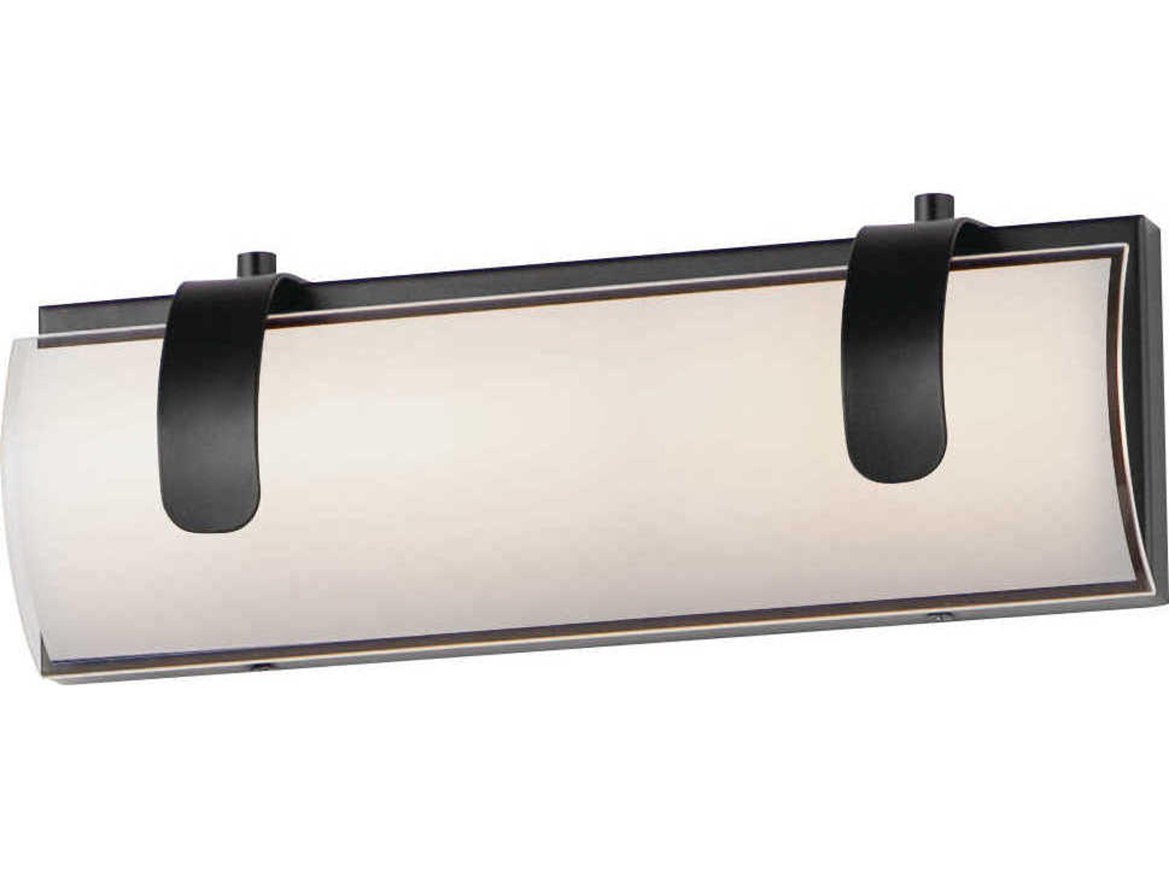 ET2 Clutch 1-Light Black Glass LED Vanity Light