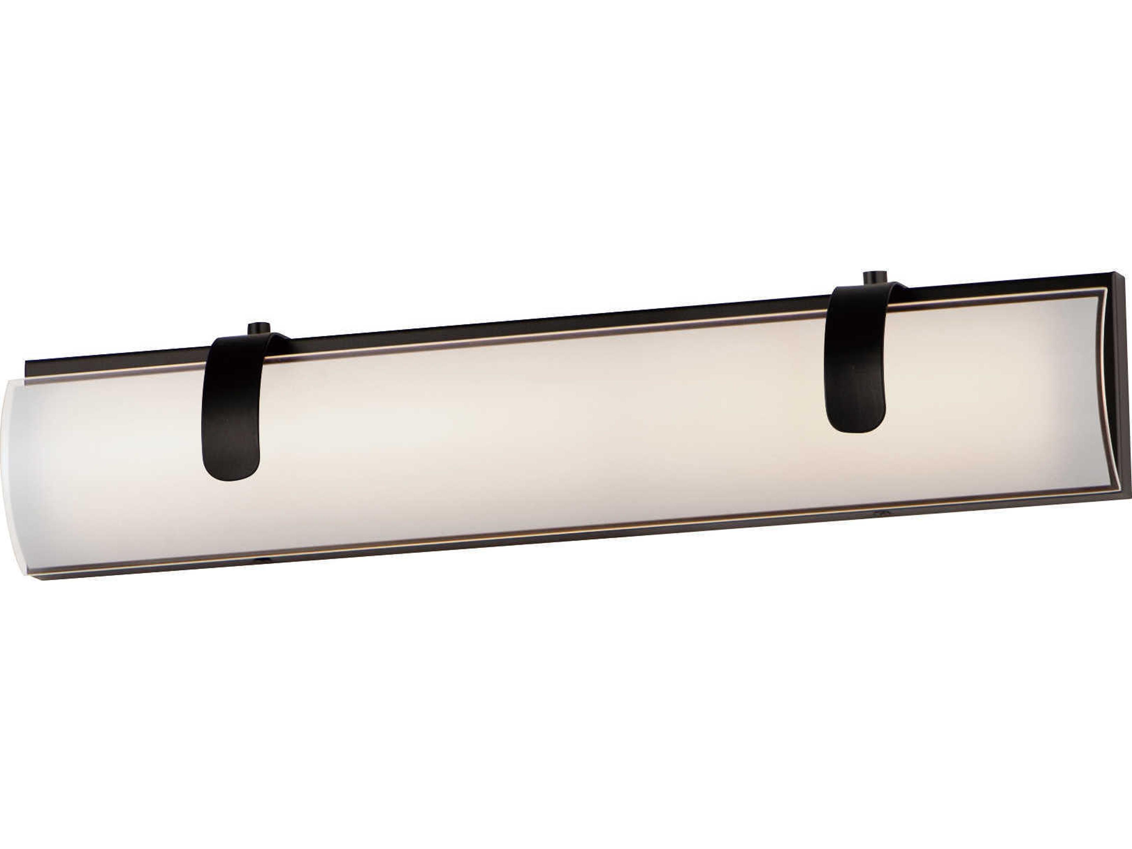 ET2 Clutch 2-Light Black Glass Vanity Light