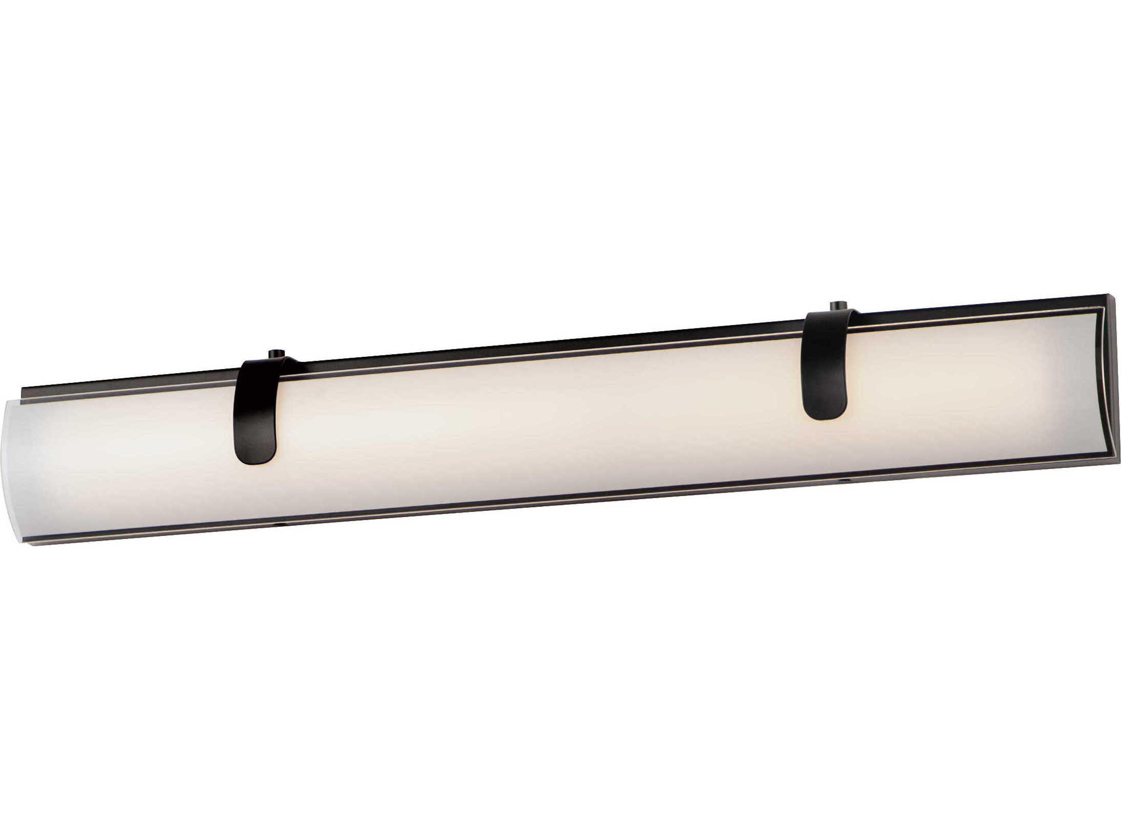 ET2 Clutch 2-Light Black Glass LED Vanity Light