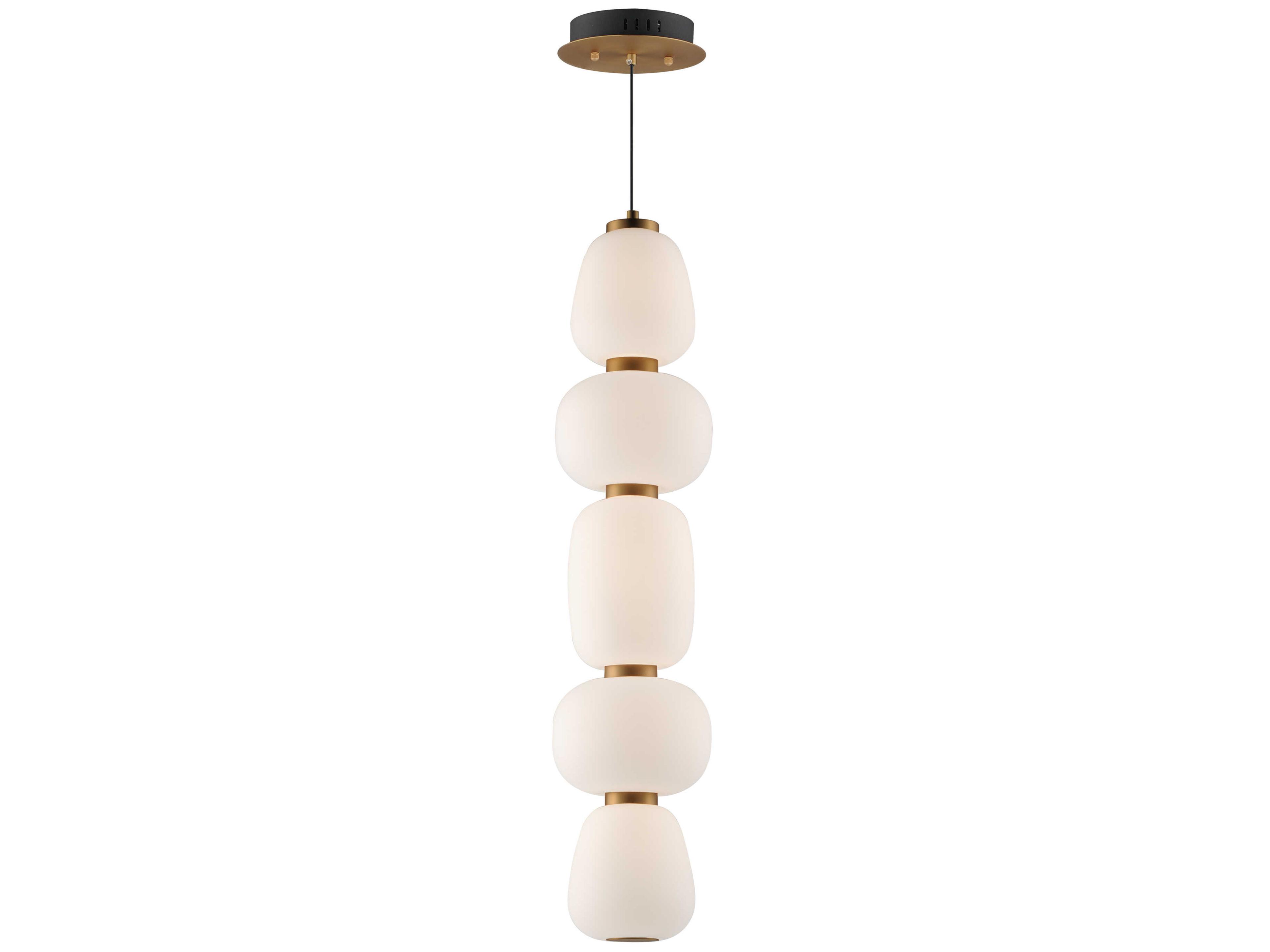 ET2 Soji 1-Light Black Gold Linear Mini Pendant
