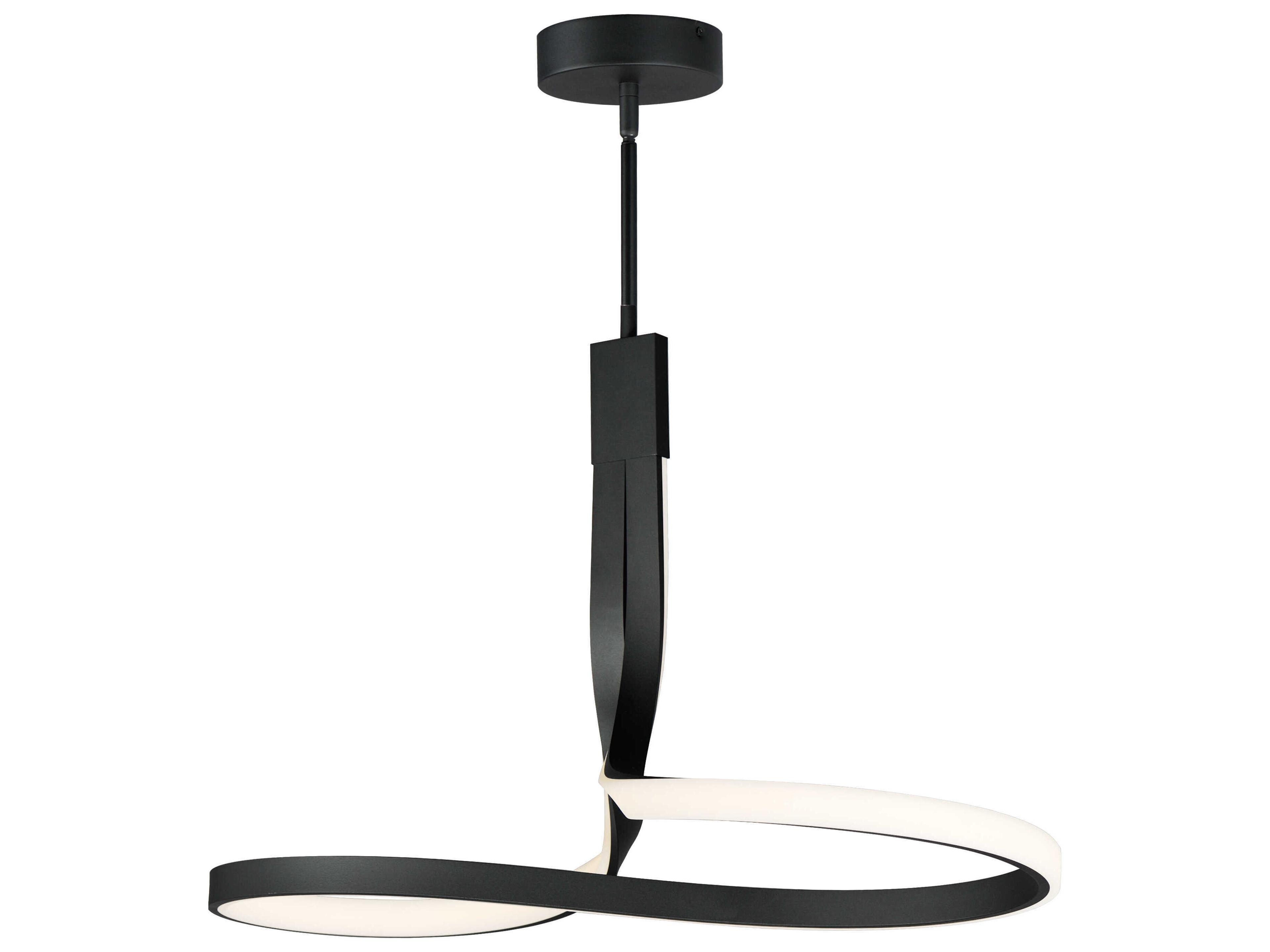 ET2 Serpentine 1-Light Black Pendant